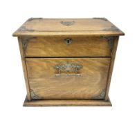 Edwardian oak correspondence box