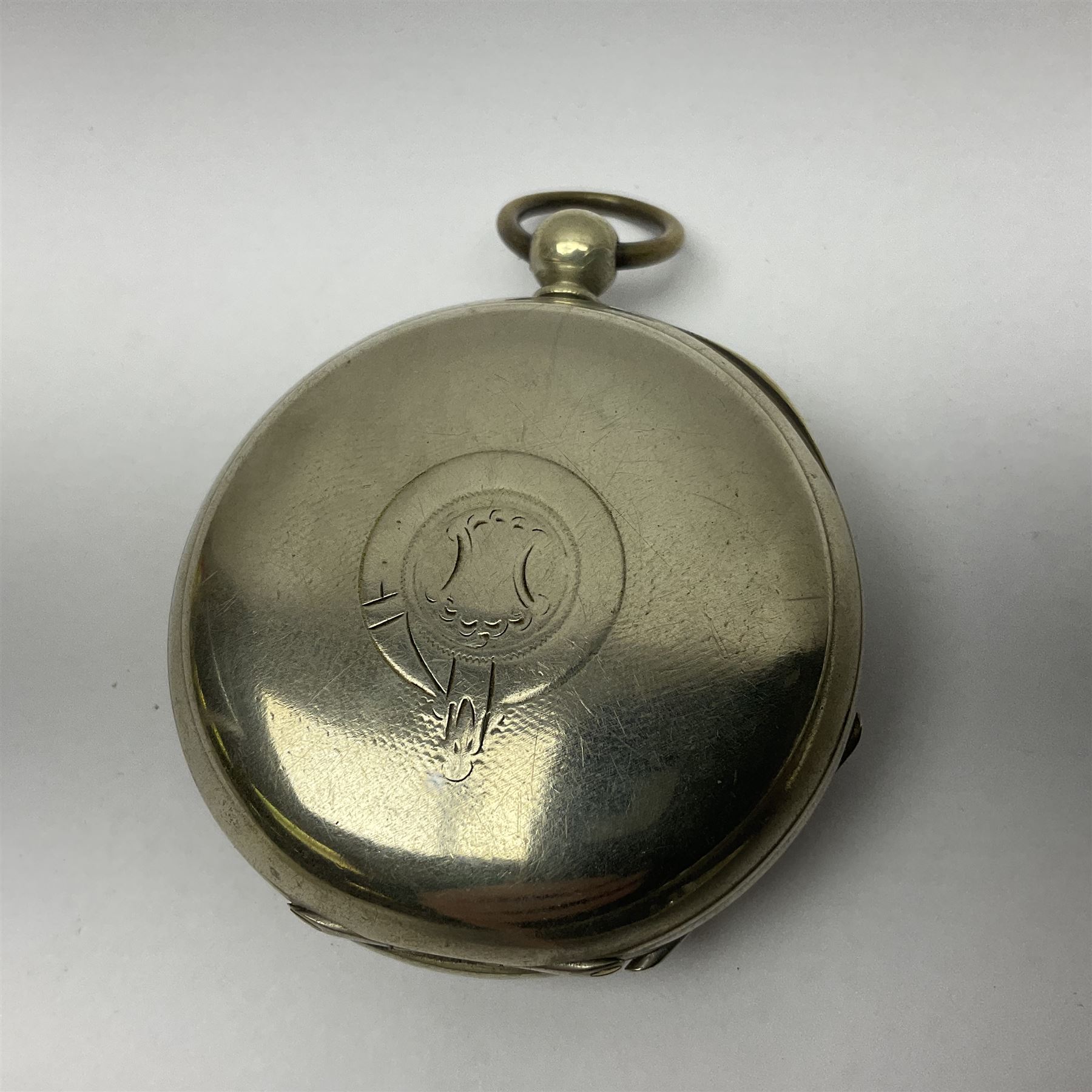 White metal pocket watch - Image 5 of 9