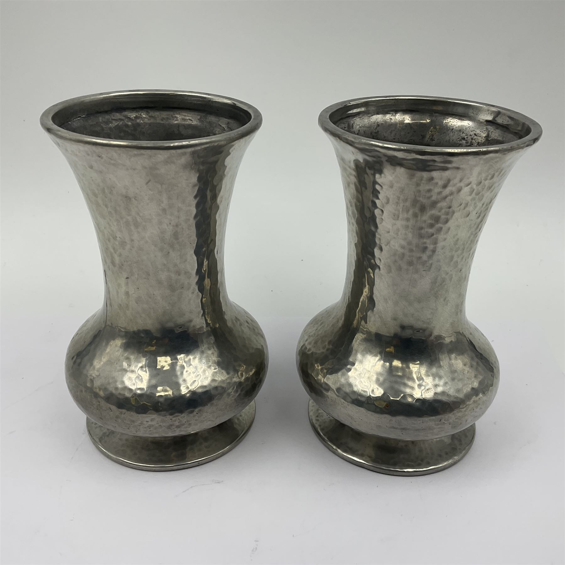 Pair of Liberty & Co Tudric pewter vases - Image 8 of 13