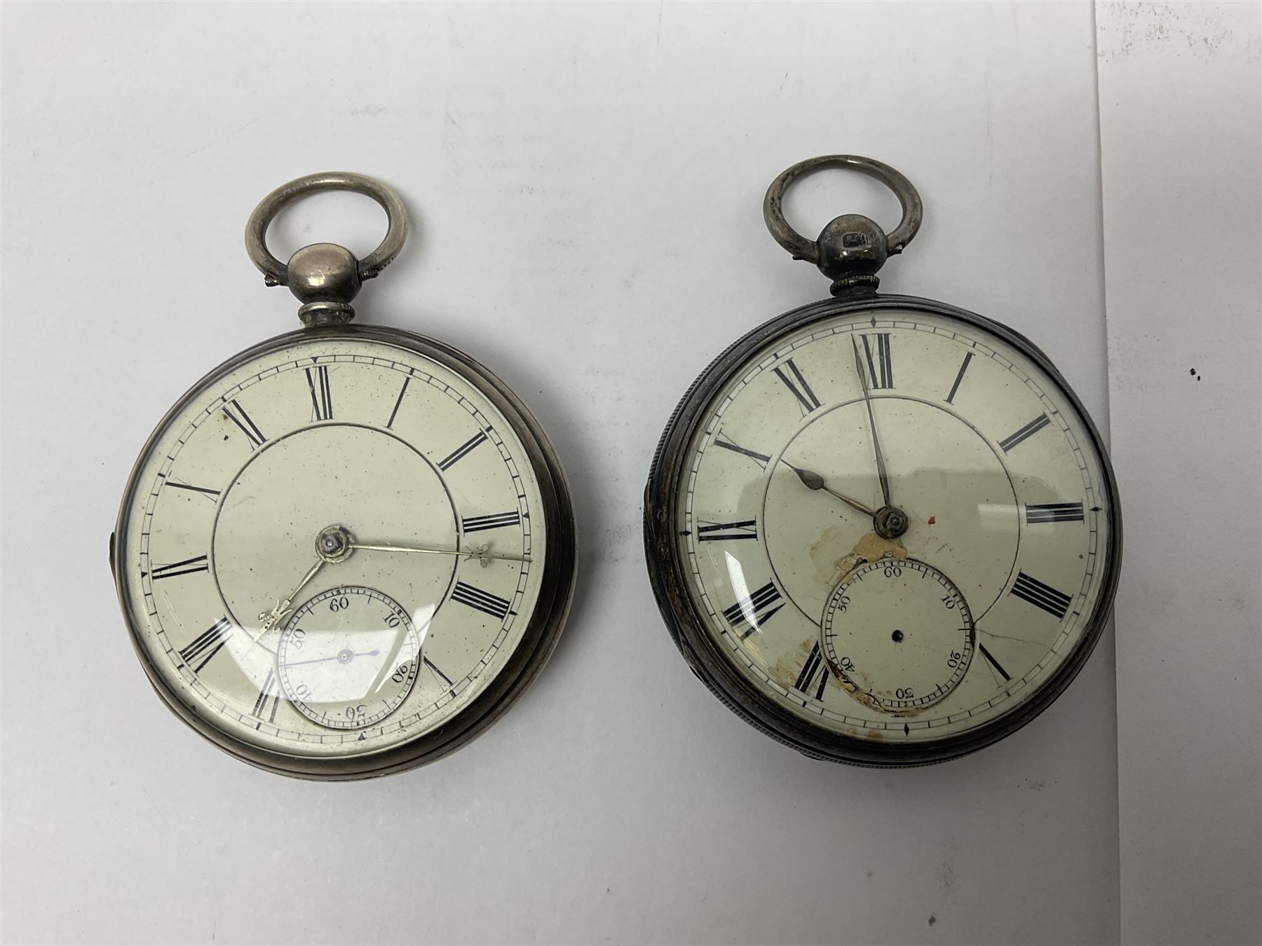 Three Victorian silver lever open face pocket watches including - Image 7 of 14