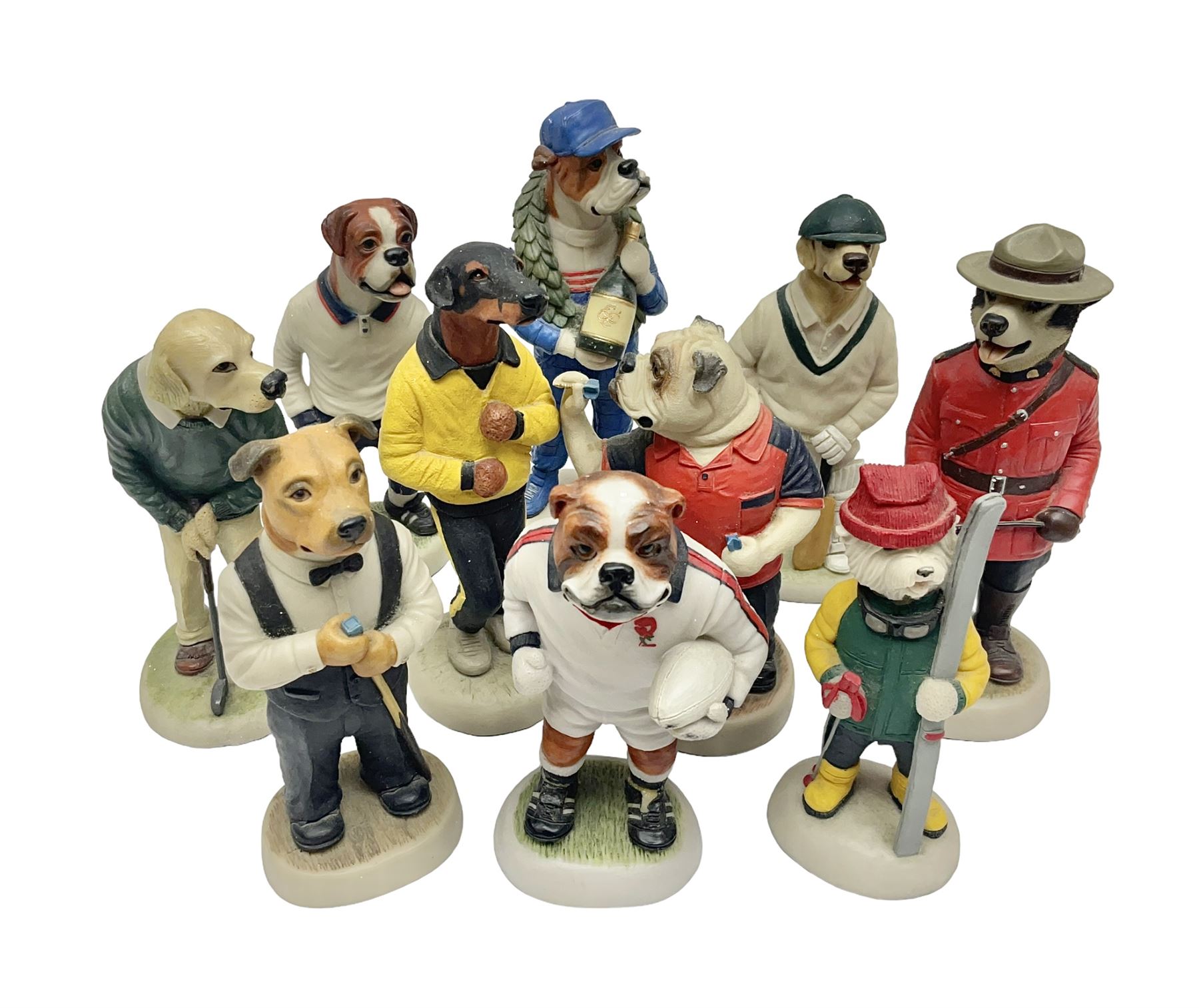 Ten Country Companions Robert Harrop dog figures