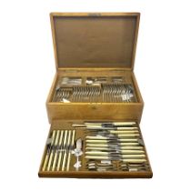 Mappin & Webb silver plated canteen of cutlery