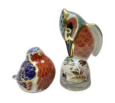 Two Royal Crown Derby paperweights