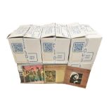 Collection of vinyl LP records in six boxes