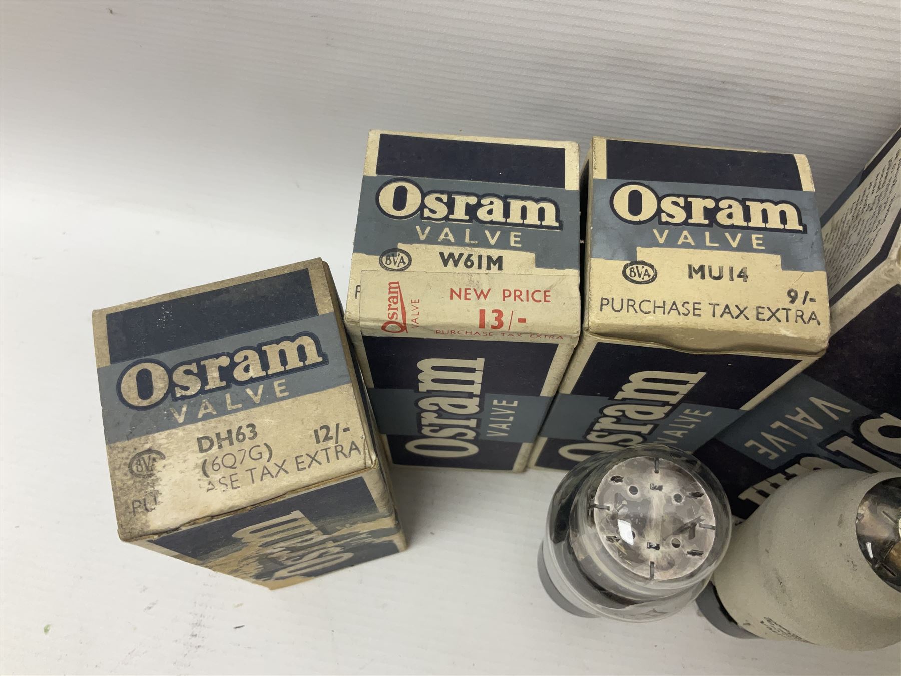 Five Osram thermionic radio valves/vacuum tubes - Image 2 of 10