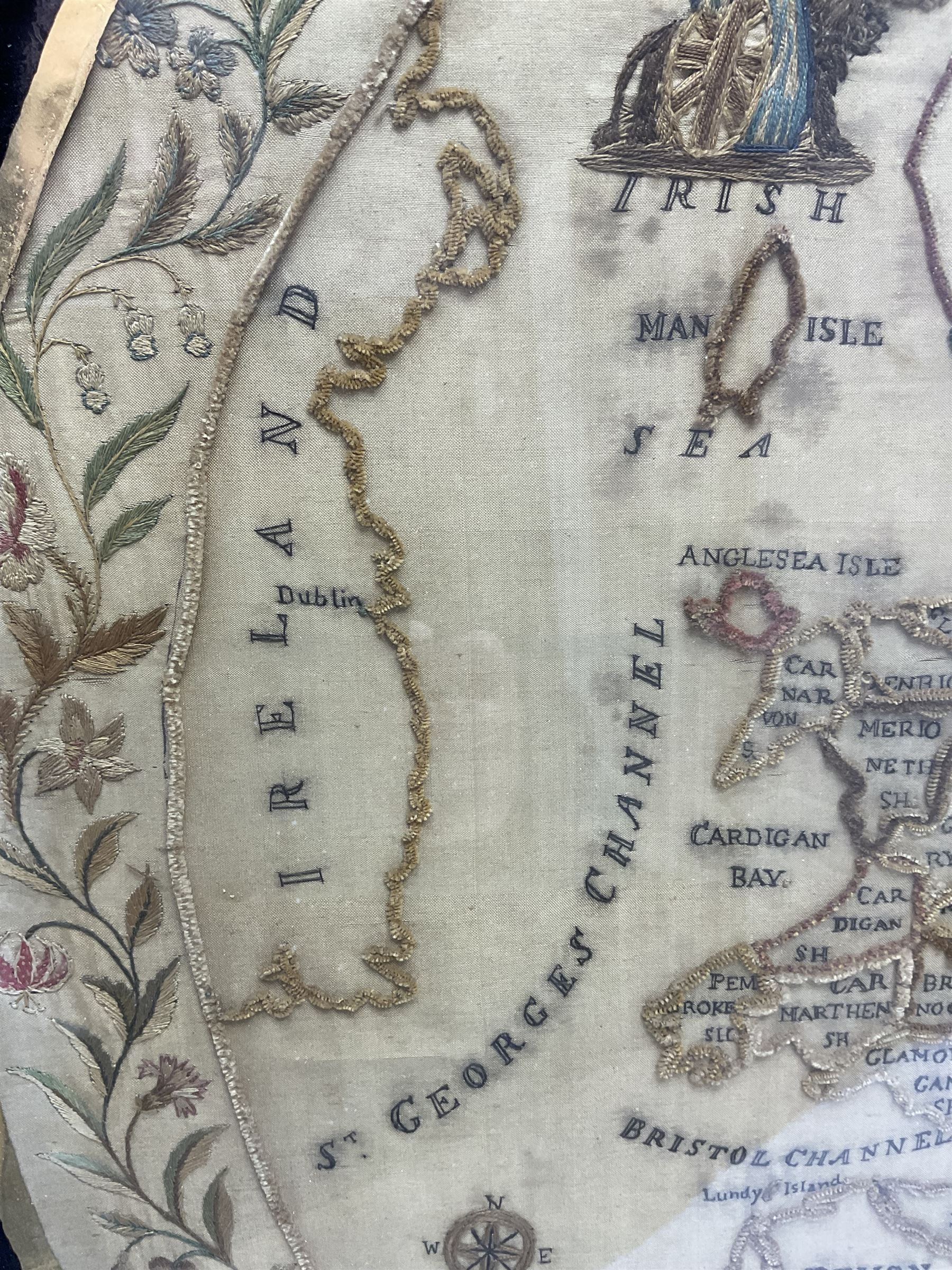 George III sampler of the map of Britain by M. Foster 1819 - Image 7 of 17