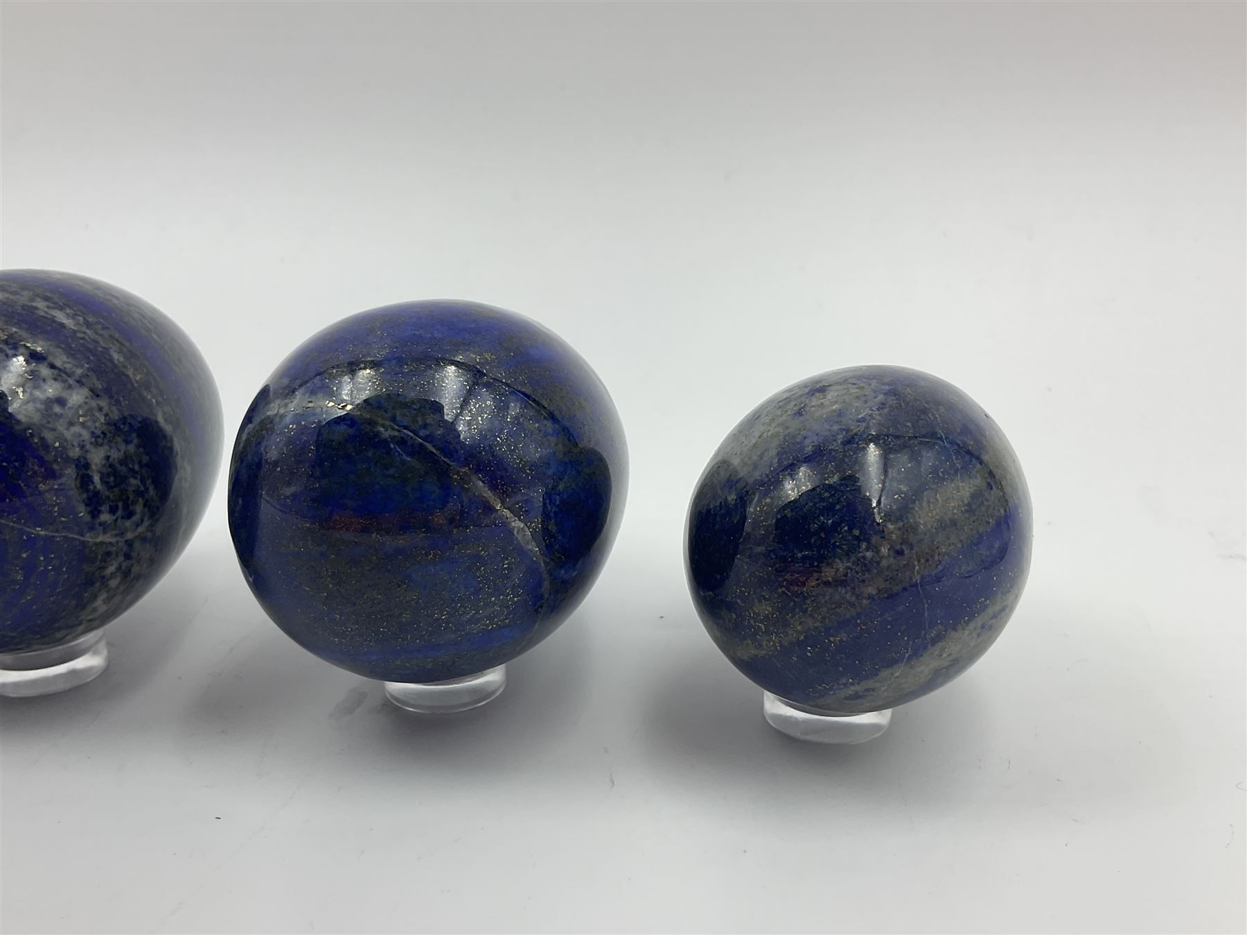 Collection of five Lapis lazuli specimen eggs - Image 10 of 10