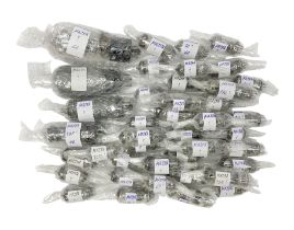 Collection of Mazda thermionic radio valves/vacuum tubes