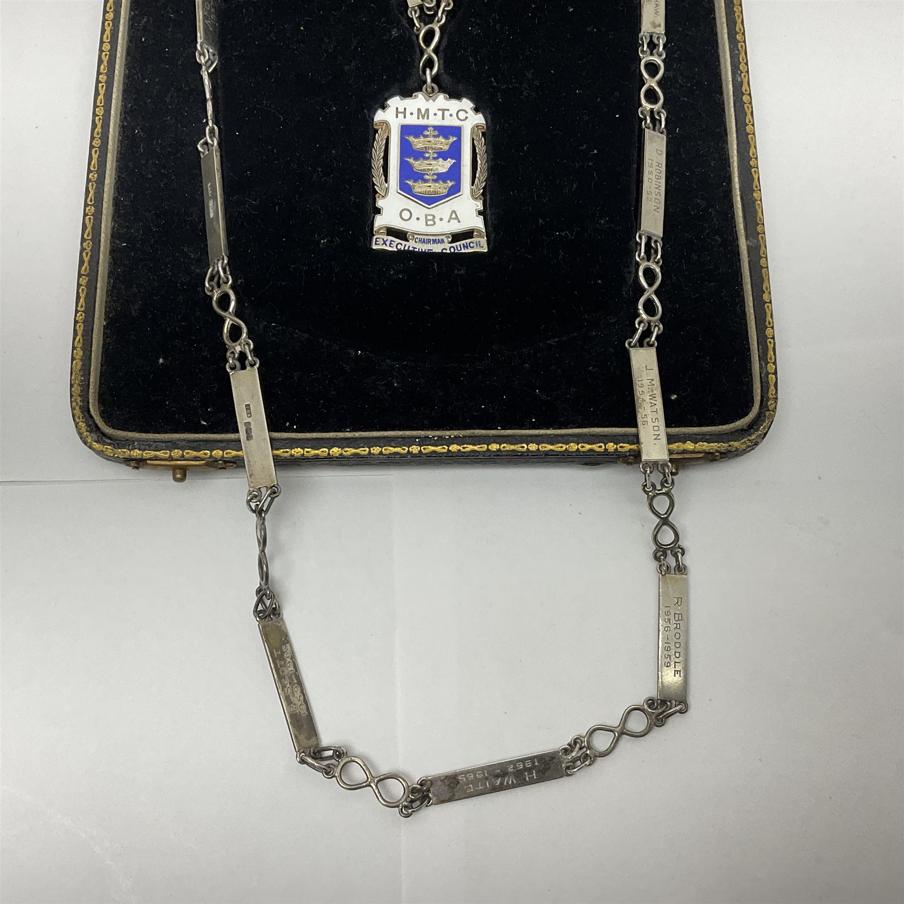 1930s silver chain of office - Image 7 of 12