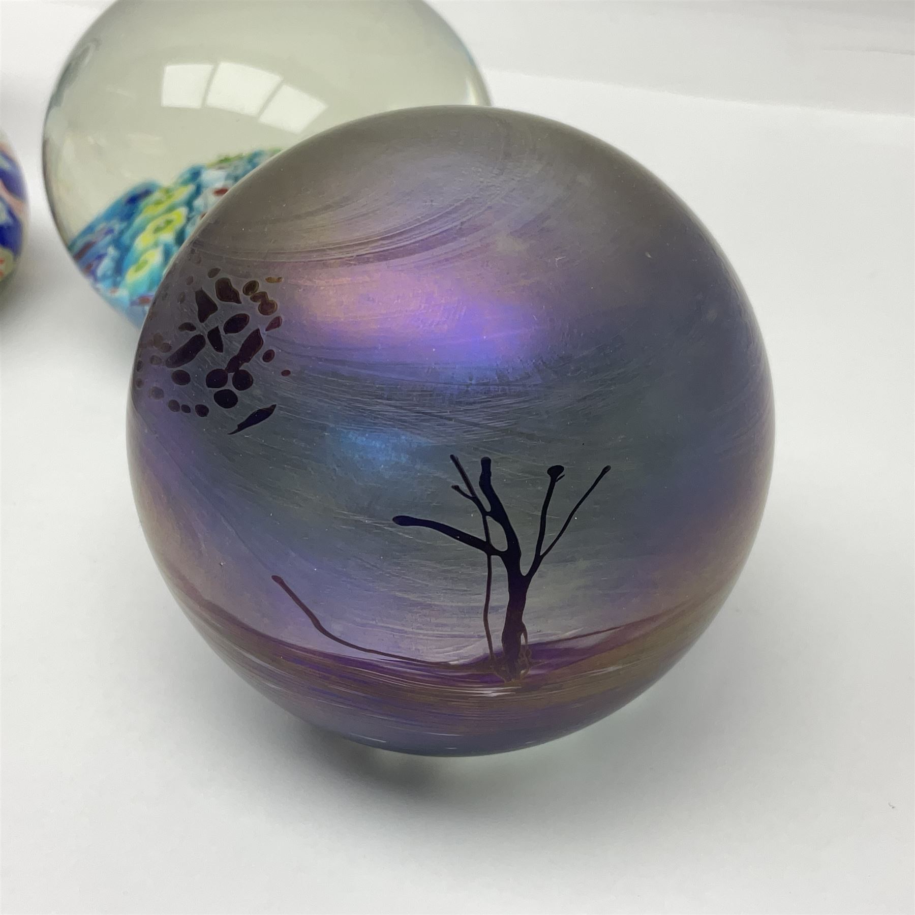 John Ditchfield for Glassform iridescent glass paperweight - Image 2 of 8