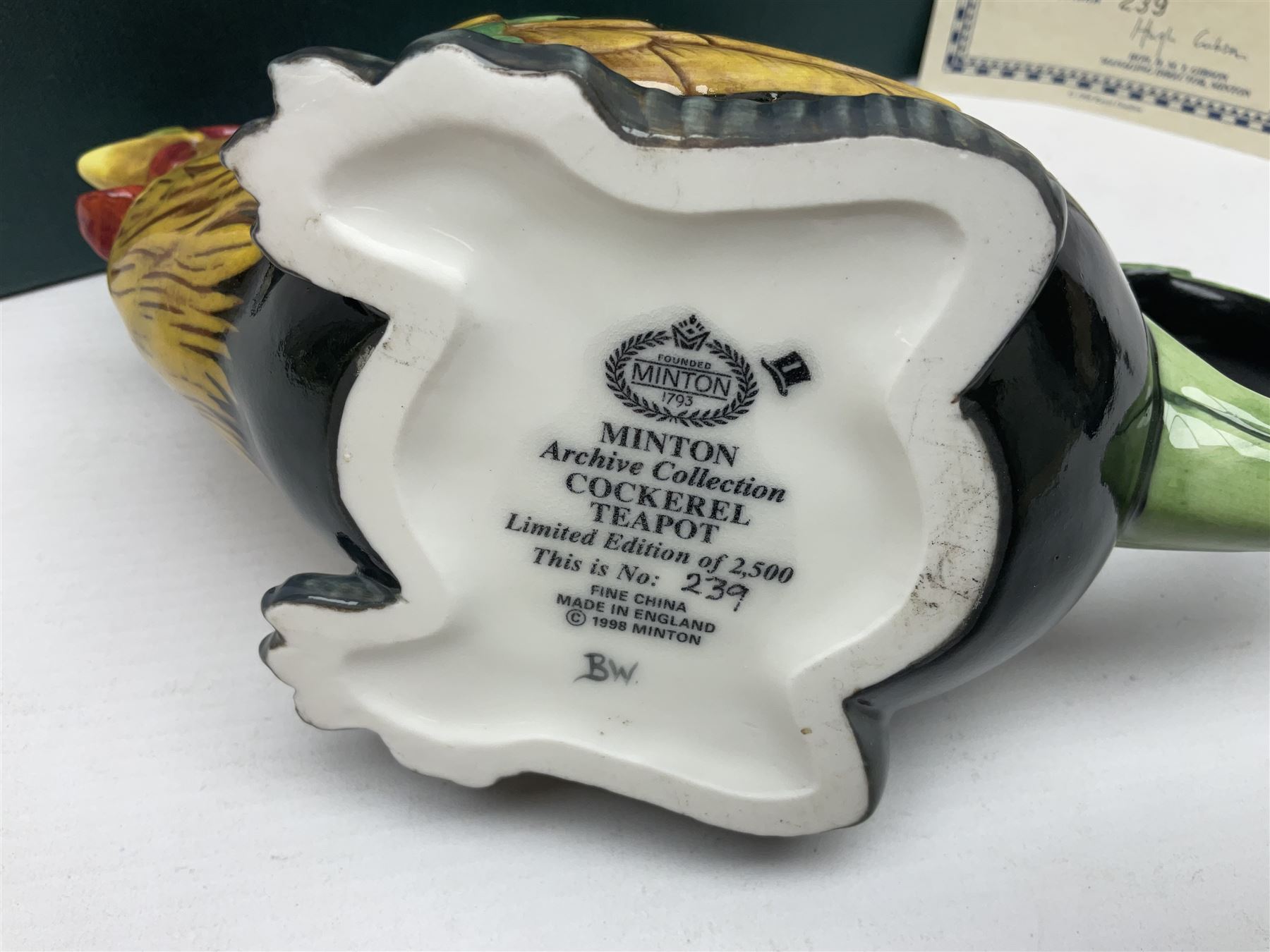 Minton Archive collection cockerel teapot - Image 11 of 12