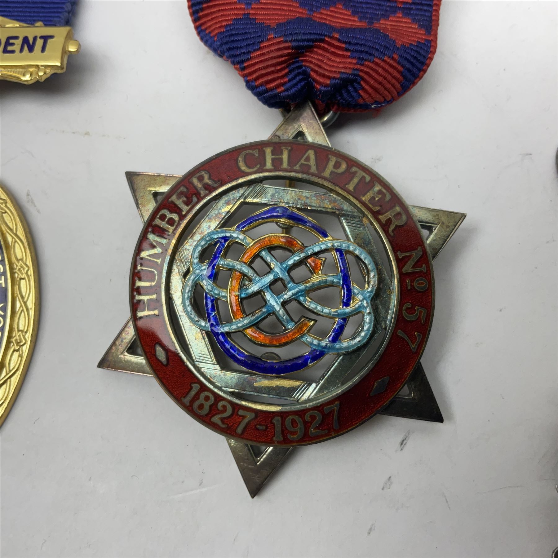 Two silver and enamel Masonic jewels - Image 6 of 13