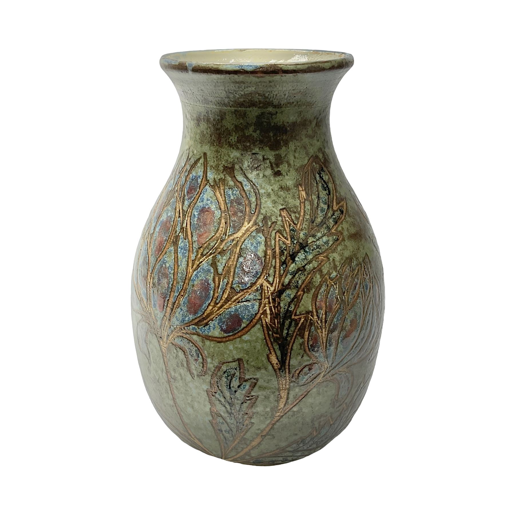 John Egerton (c1945-): studio pottery stoneware vase