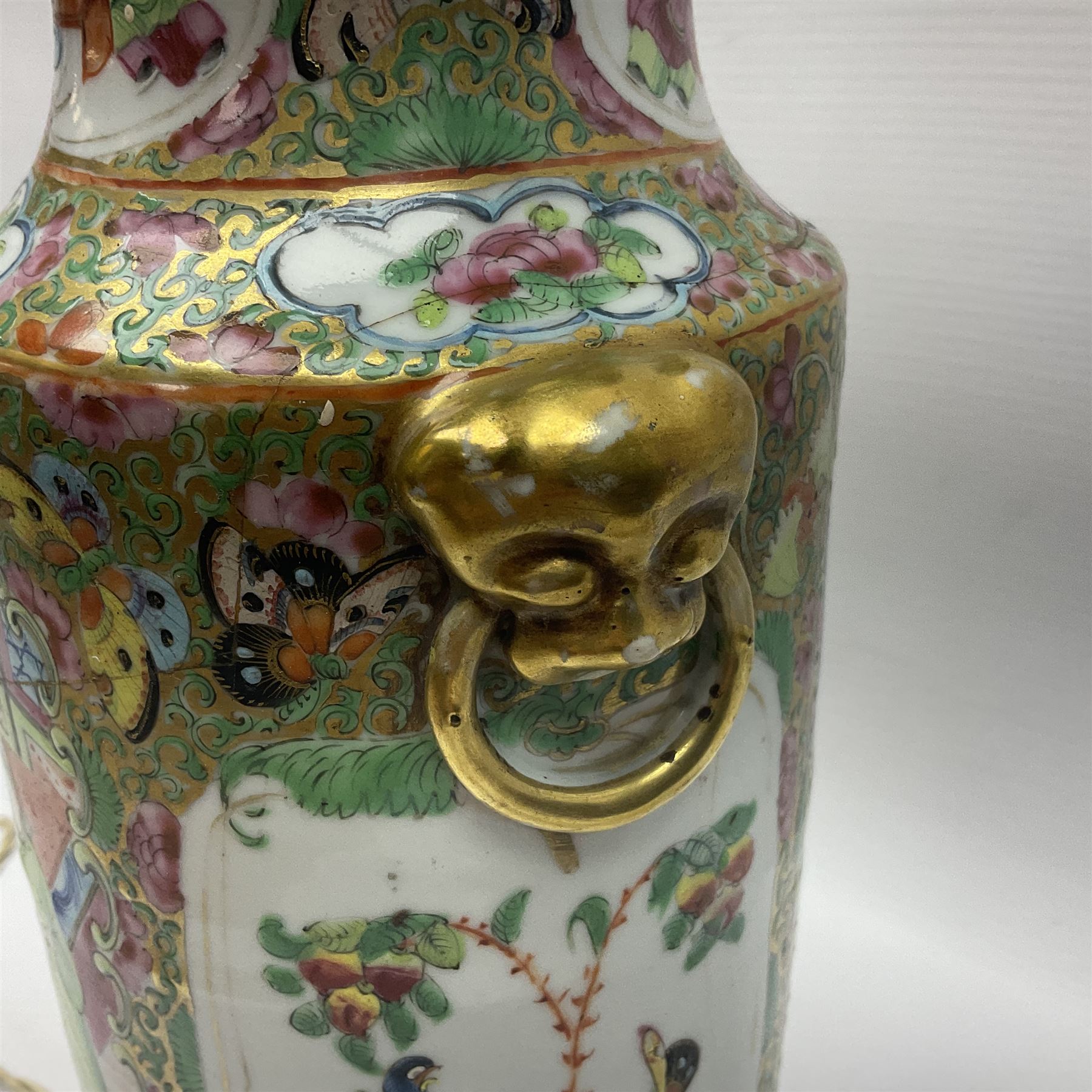 19th century Chinese Canton famille rose vase - Image 9 of 23