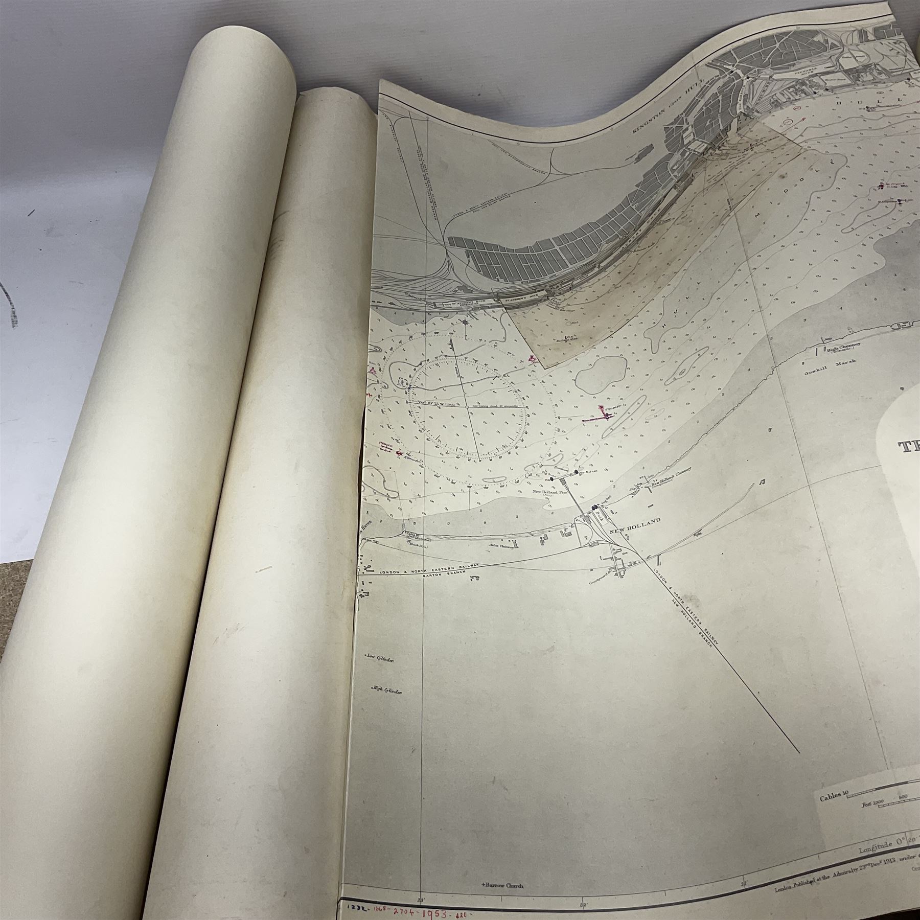 Four shipping charts depicting the River Humber - Image 5 of 9