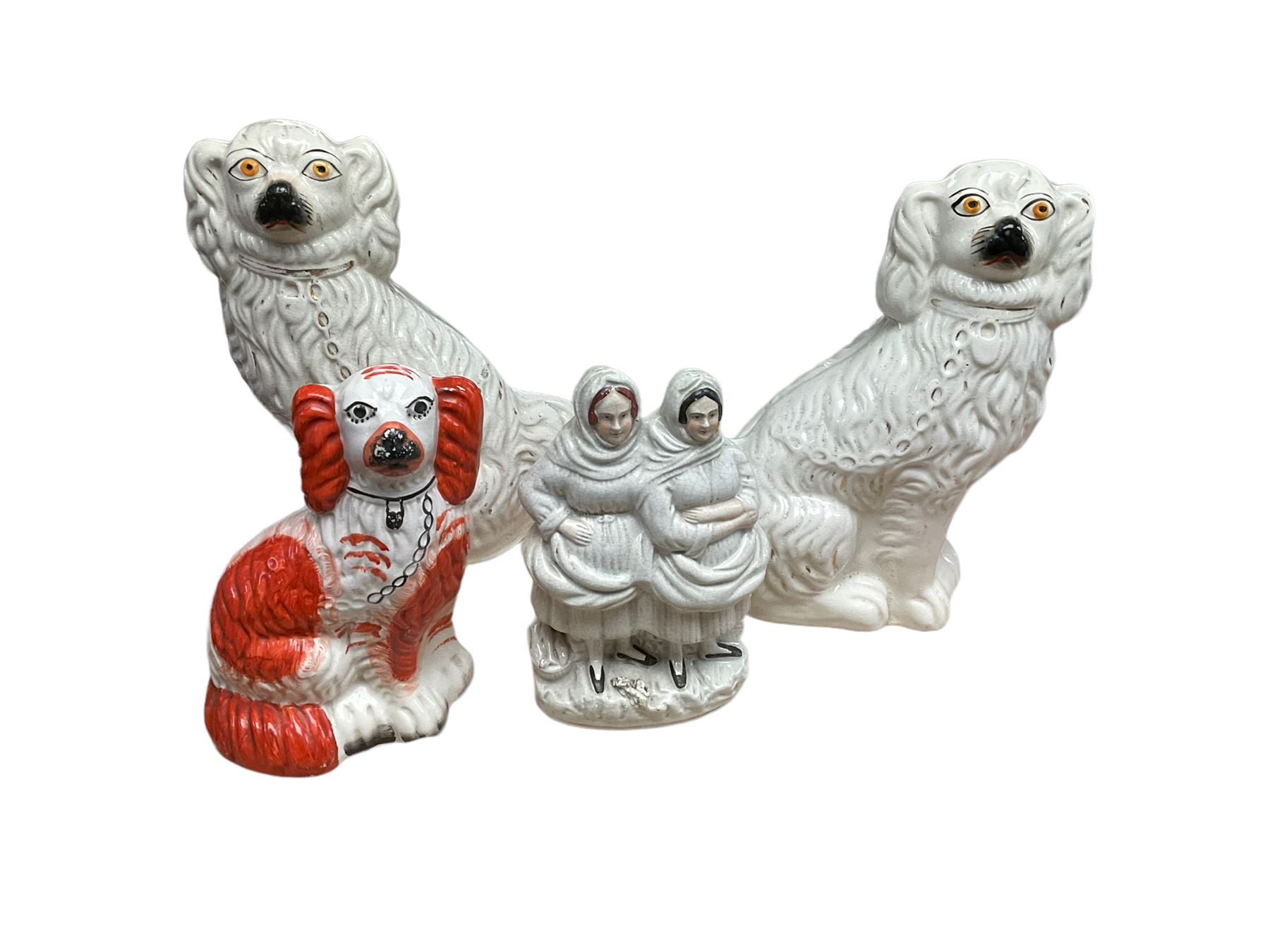 Pair of Staffordshire style dogs - Image 3 of 4