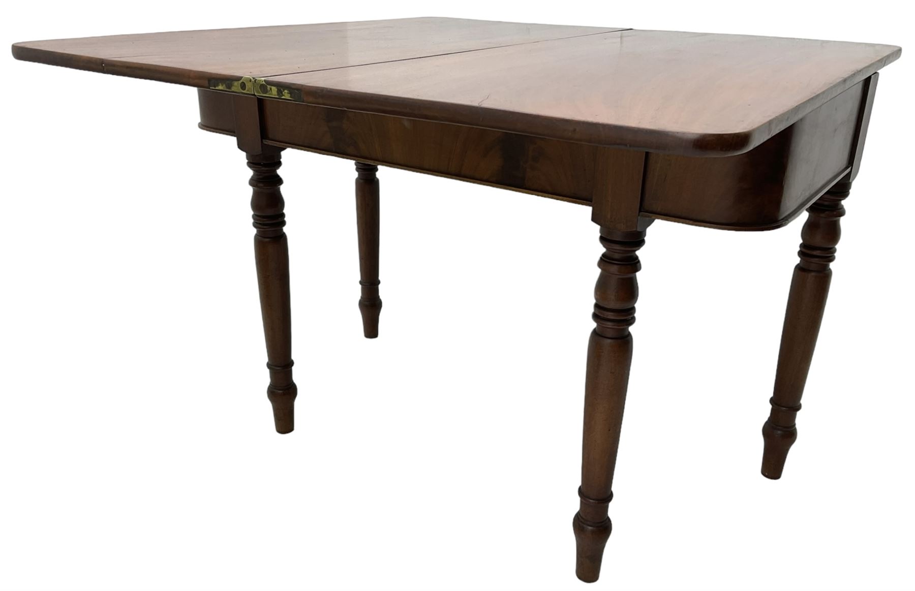 19th century mahogany tea table - Image 2 of 6
