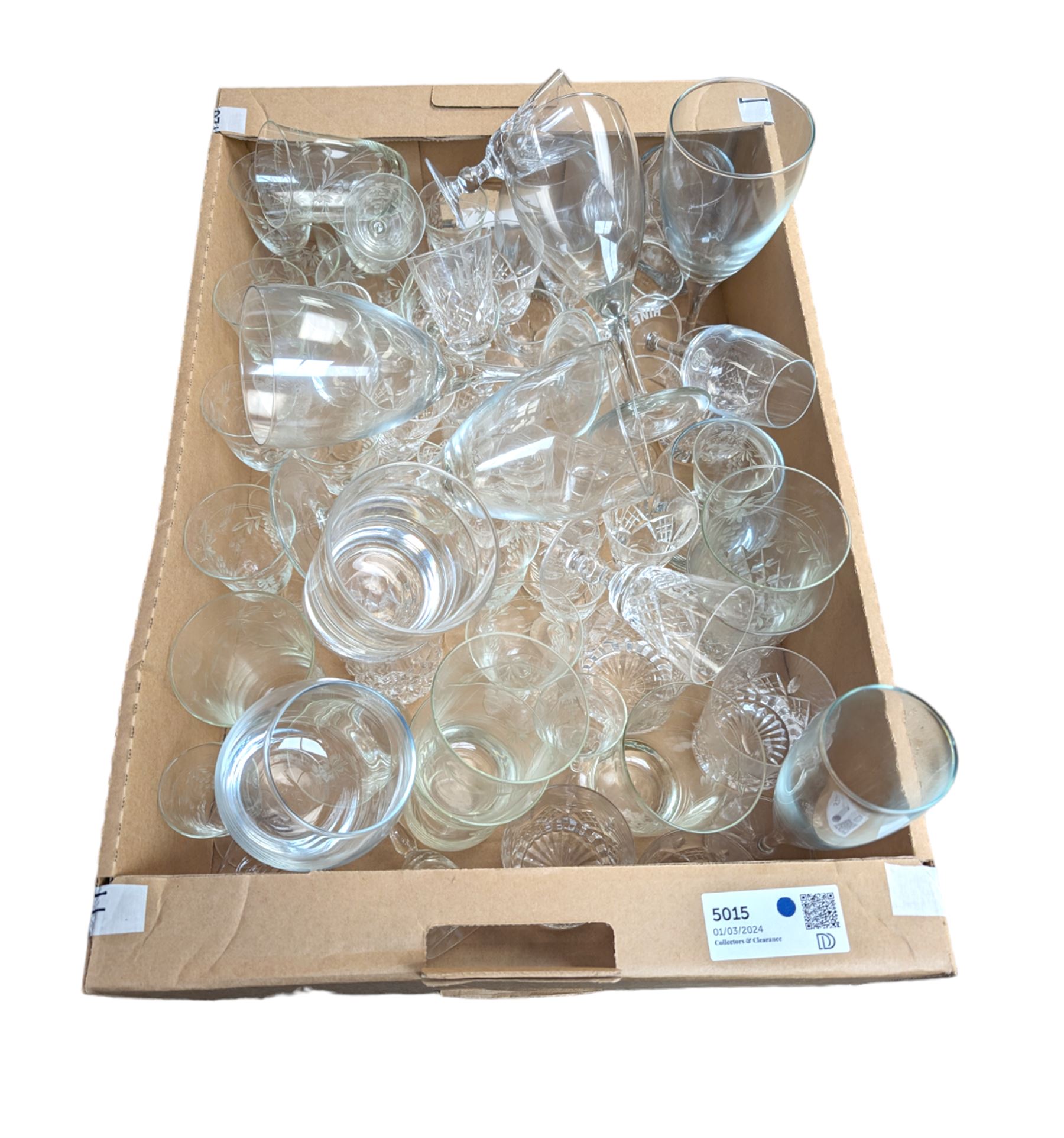 Collection of drinking glasses