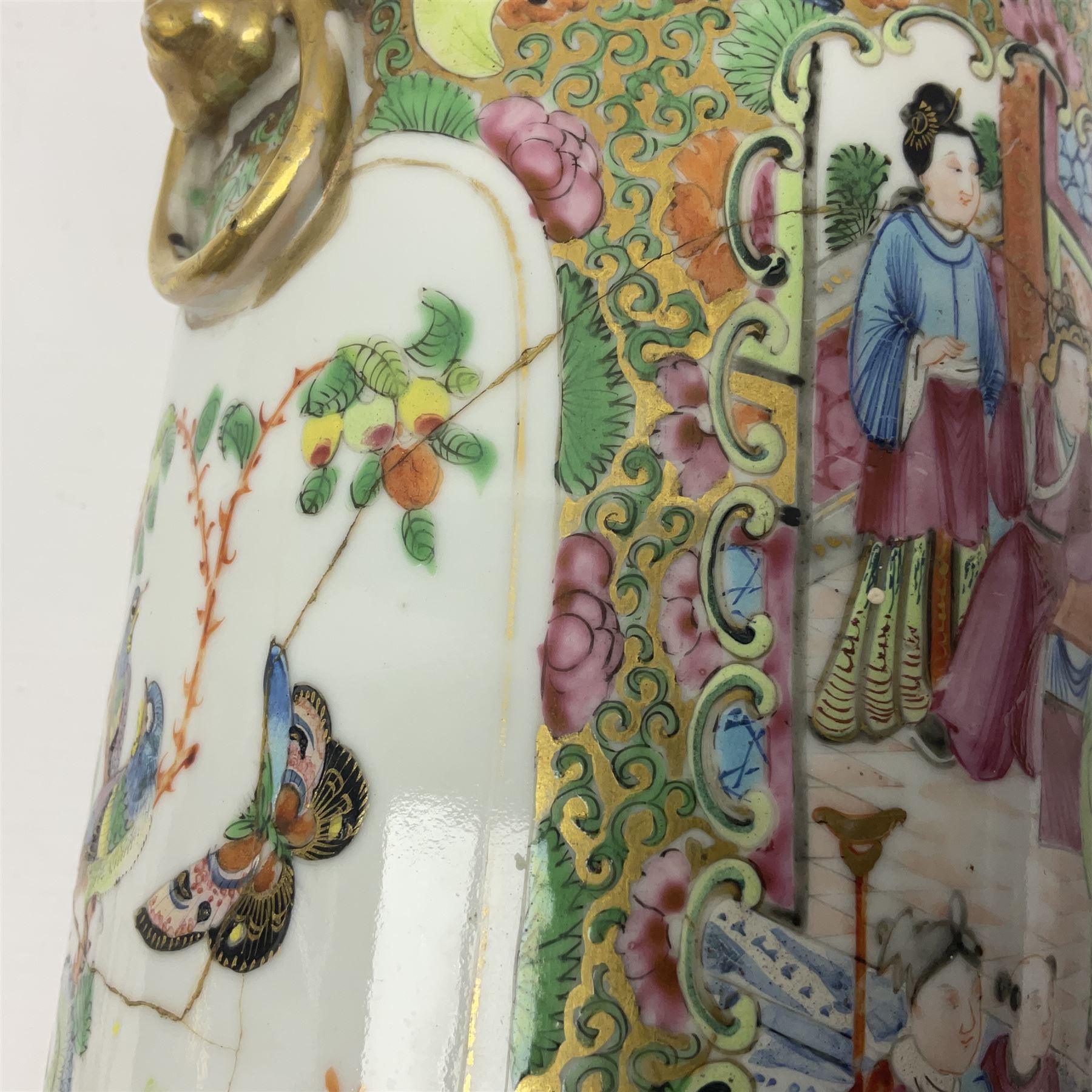 19th century Chinese Canton famille rose vase - Image 12 of 23