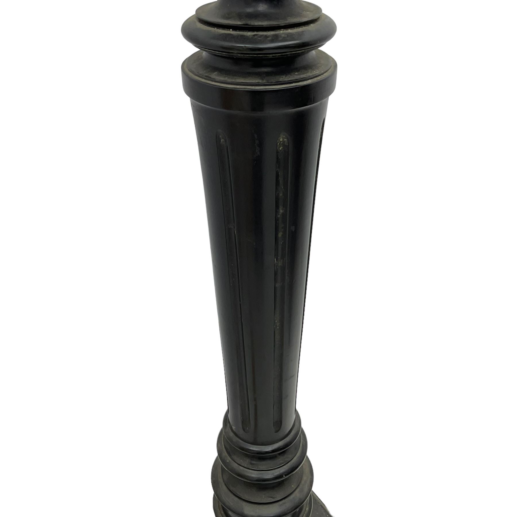 Late Victorian ebonised torchère or plant stand - Image 4 of 5