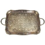 Viner's of Sheffield Alpha Plate twin handled tray