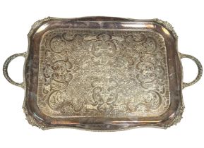 Viner's of Sheffield Alpha Plate twin handled tray