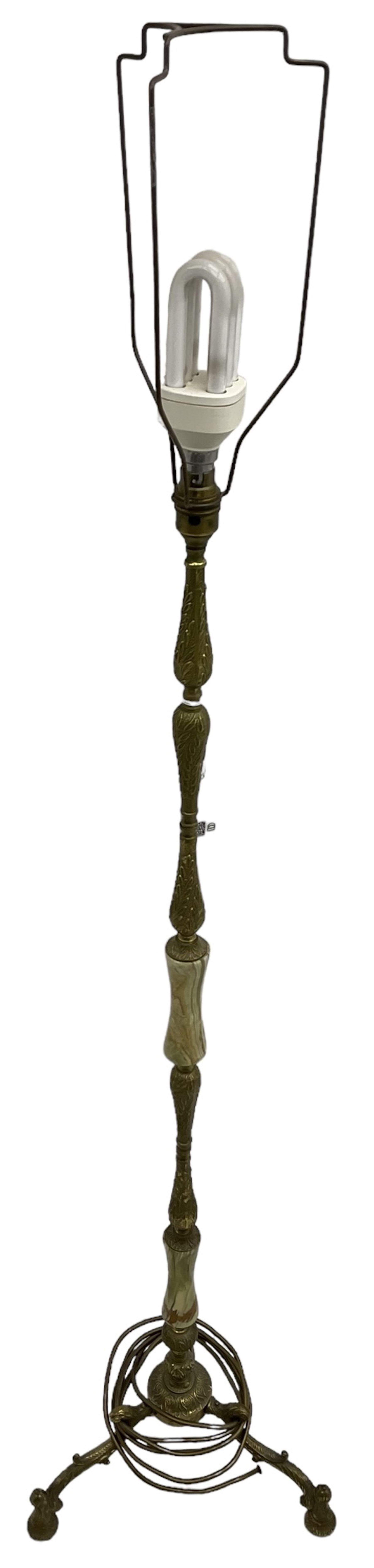 1970s gilt metal and onyx standard lamp - Image 2 of 2