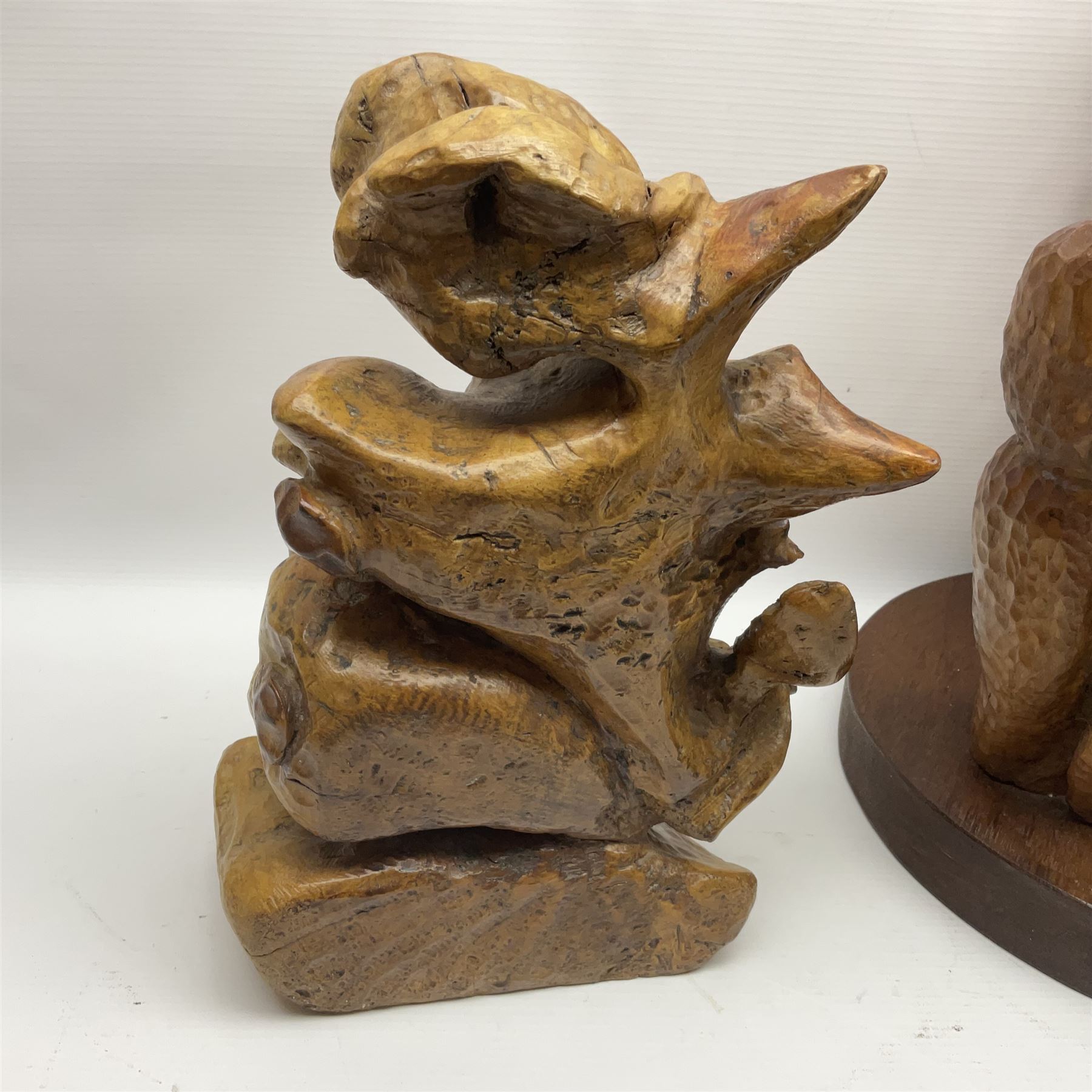 Helen Skelton (British 1933 – 2023): Three carved wooden abstract sculpture - Image 3 of 12