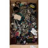 Large quantity of costume jewellery including bracelets