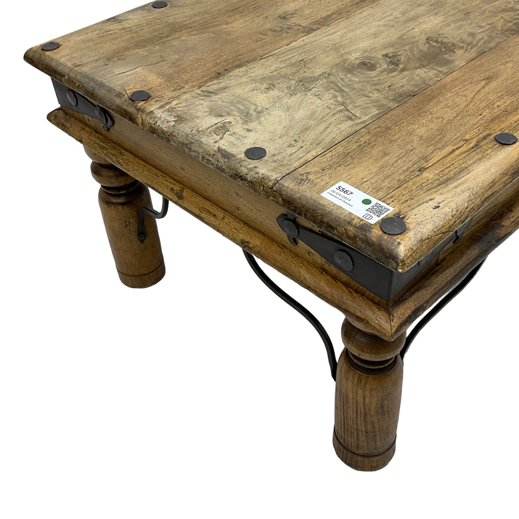 20th century Indian hardwood Thakat occasional table - Image 4 of 4