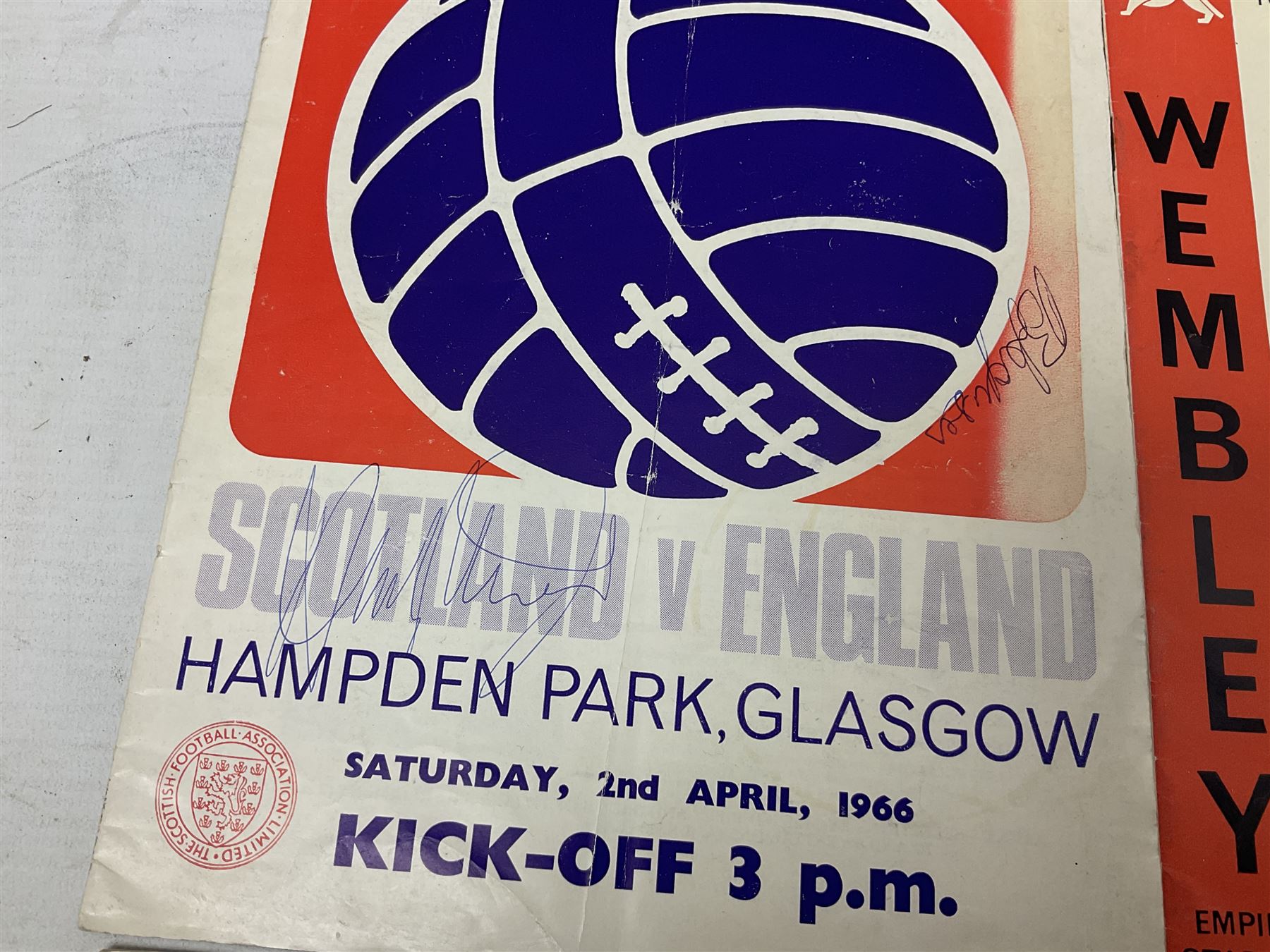 Fourteen football programmes for International matches 1949-66 including England v Ireland Youth Int - Image 2 of 9