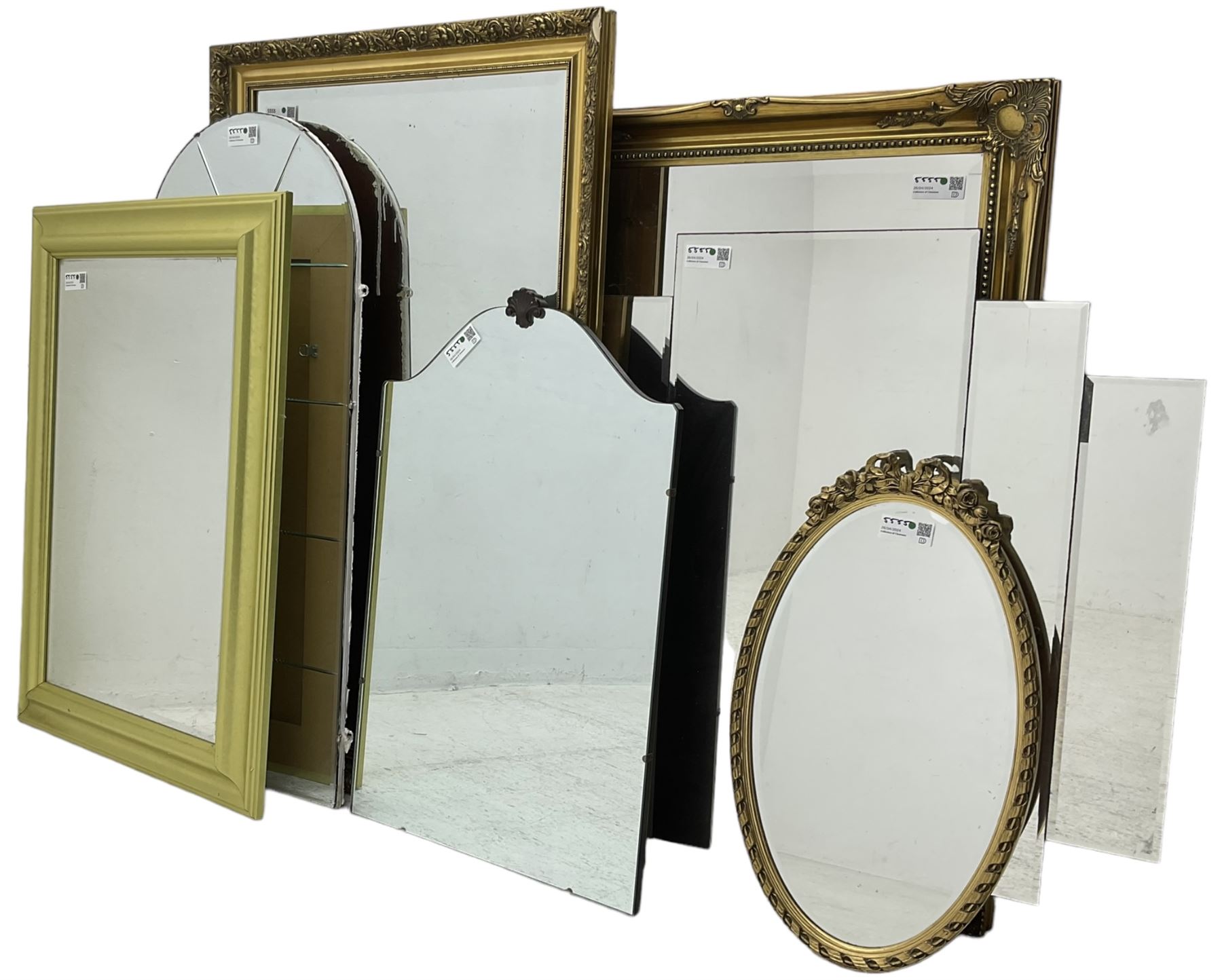 Collection of seven wall mirrors (7)