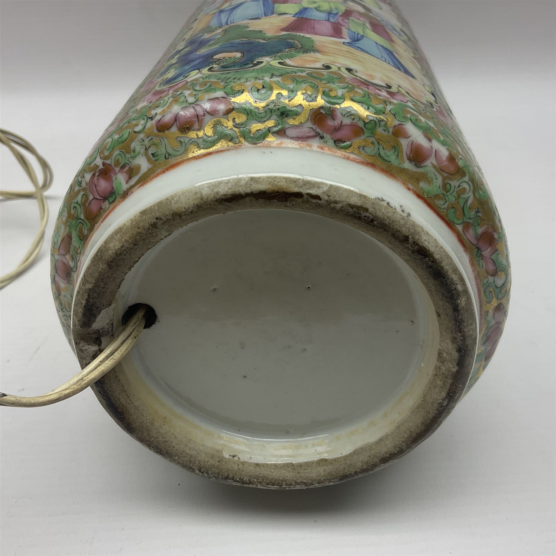 19th century Chinese Canton famille rose vase - Image 21 of 23