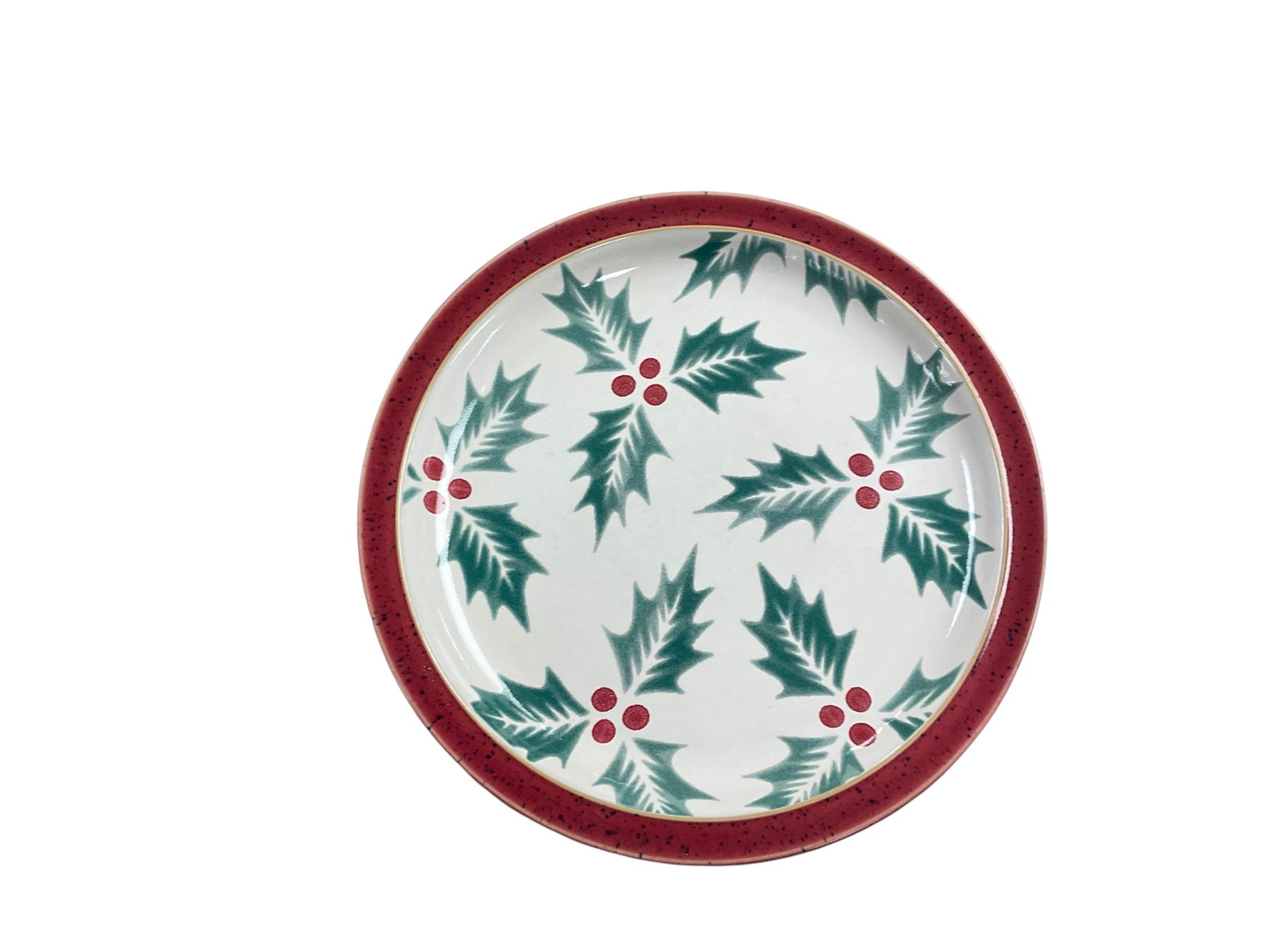 Denby Holly pattern Christmas ceramics - Image 3 of 4