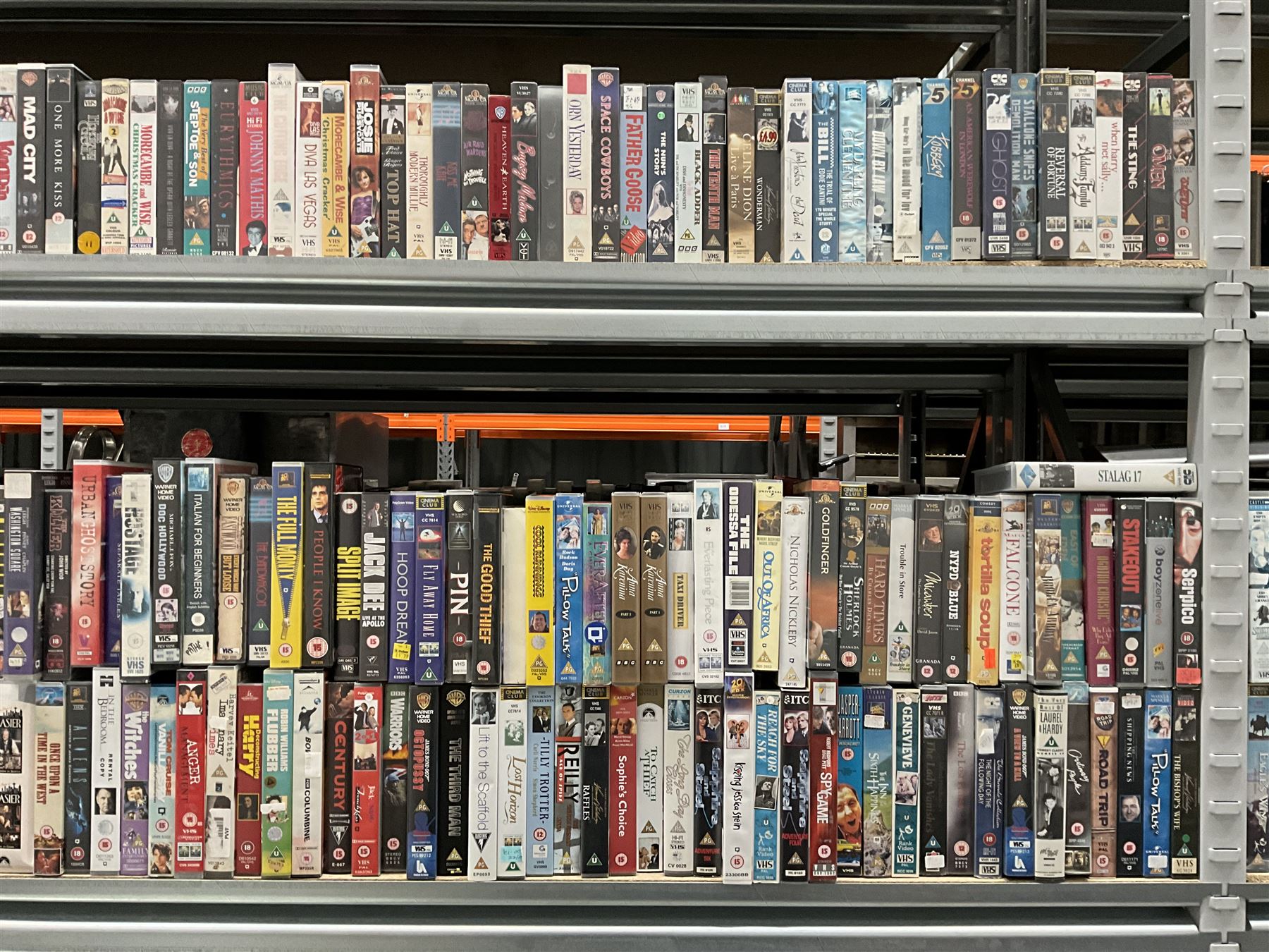 Seven bays of vintage VHS videos - Image 7 of 9