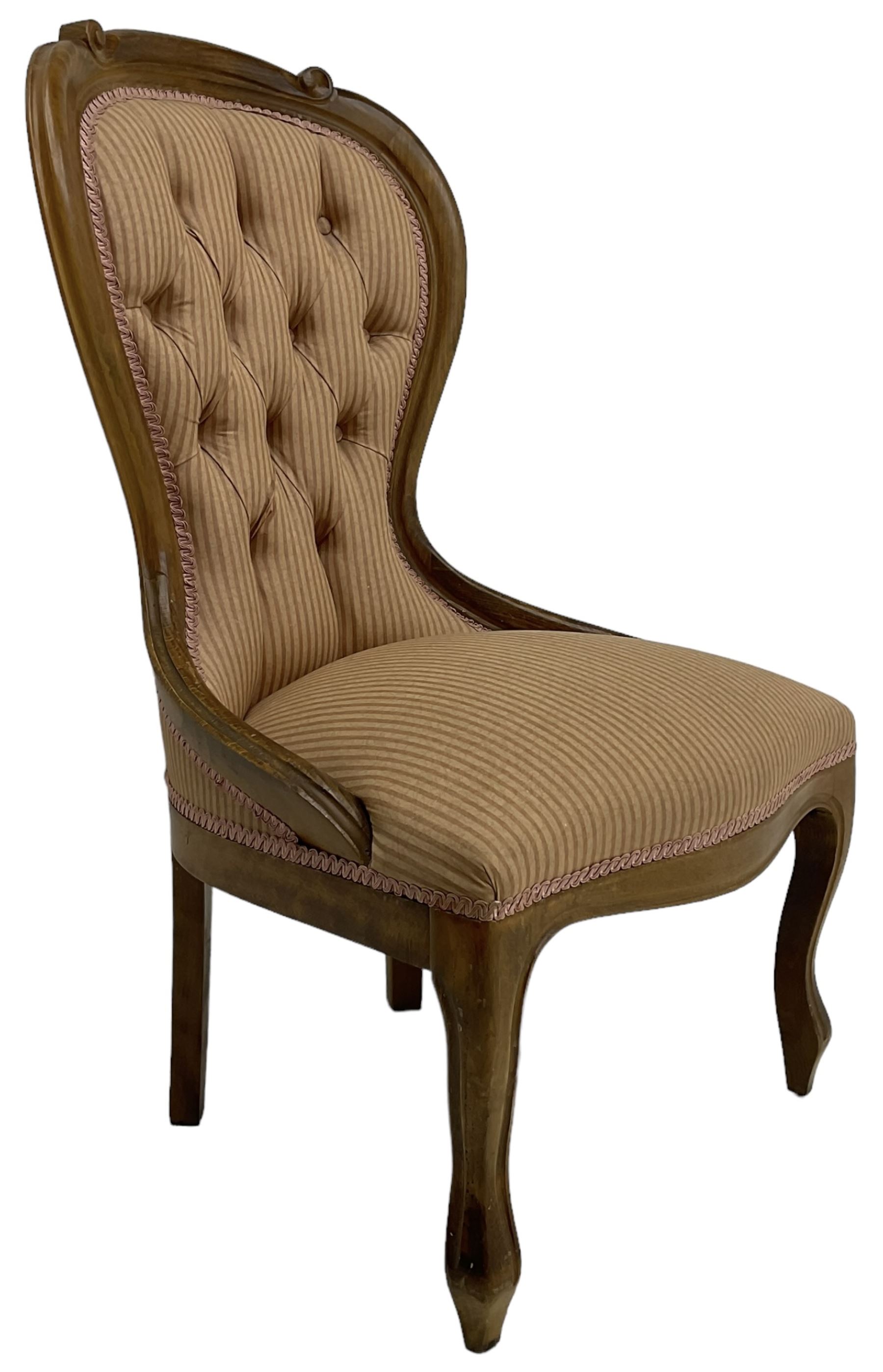 Victorian design beech framed nursing chair