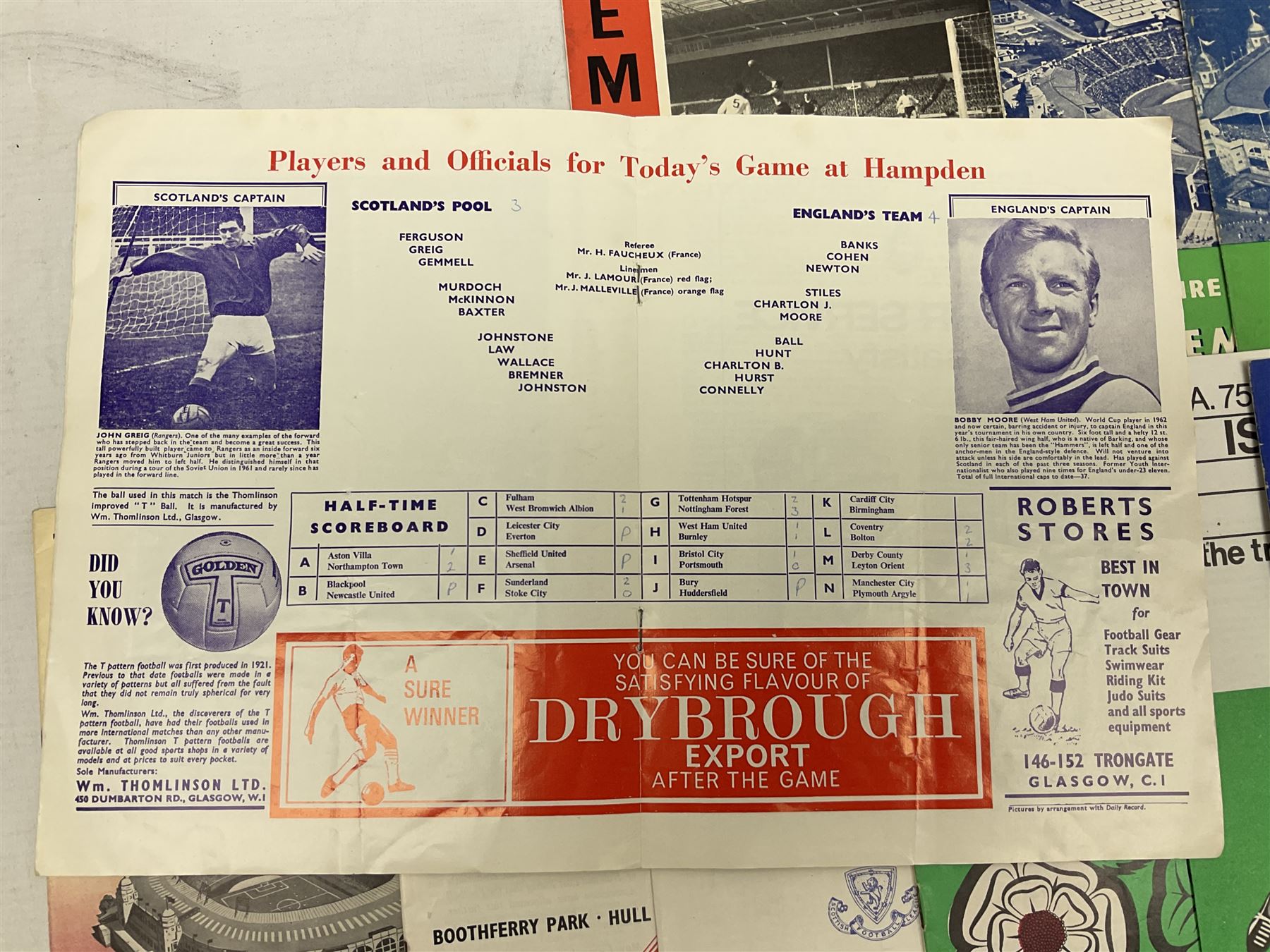 Fourteen football programmes for International matches 1949-66 including England v Ireland Youth Int - Image 4 of 9