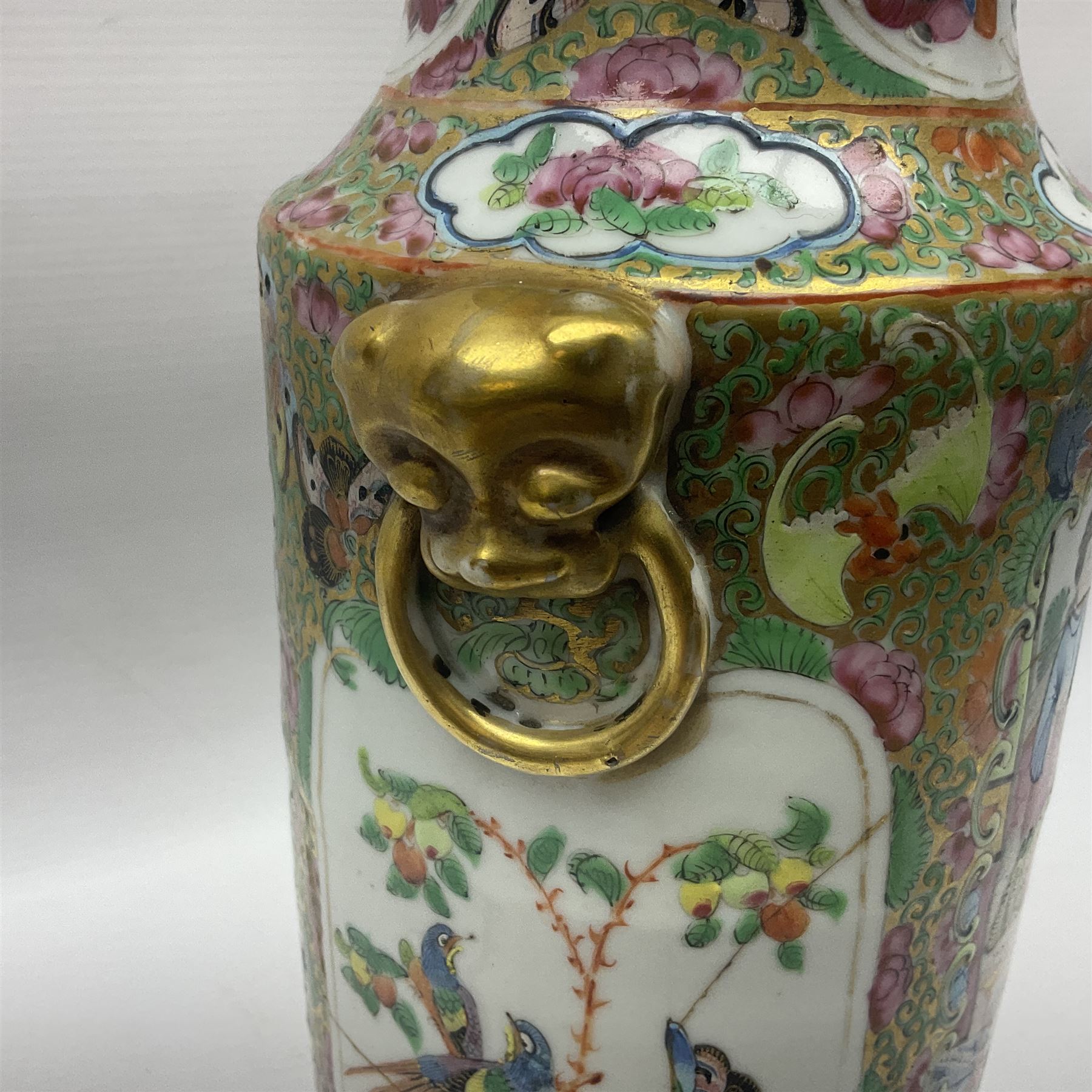 19th century Chinese Canton famille rose vase - Image 7 of 23