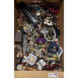 Large quantity of costume jewellery including necklaces