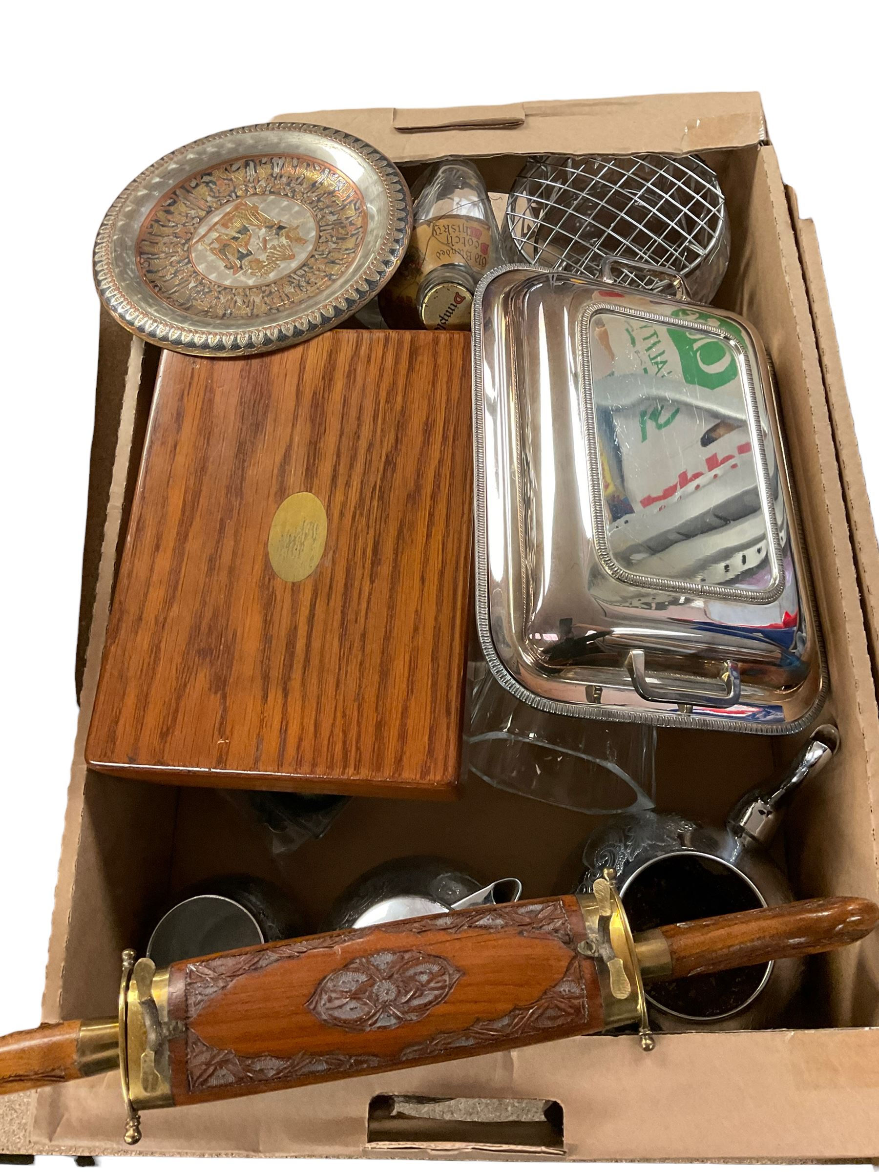 Collection of silver plate and metalware including teapots - Image 3 of 5