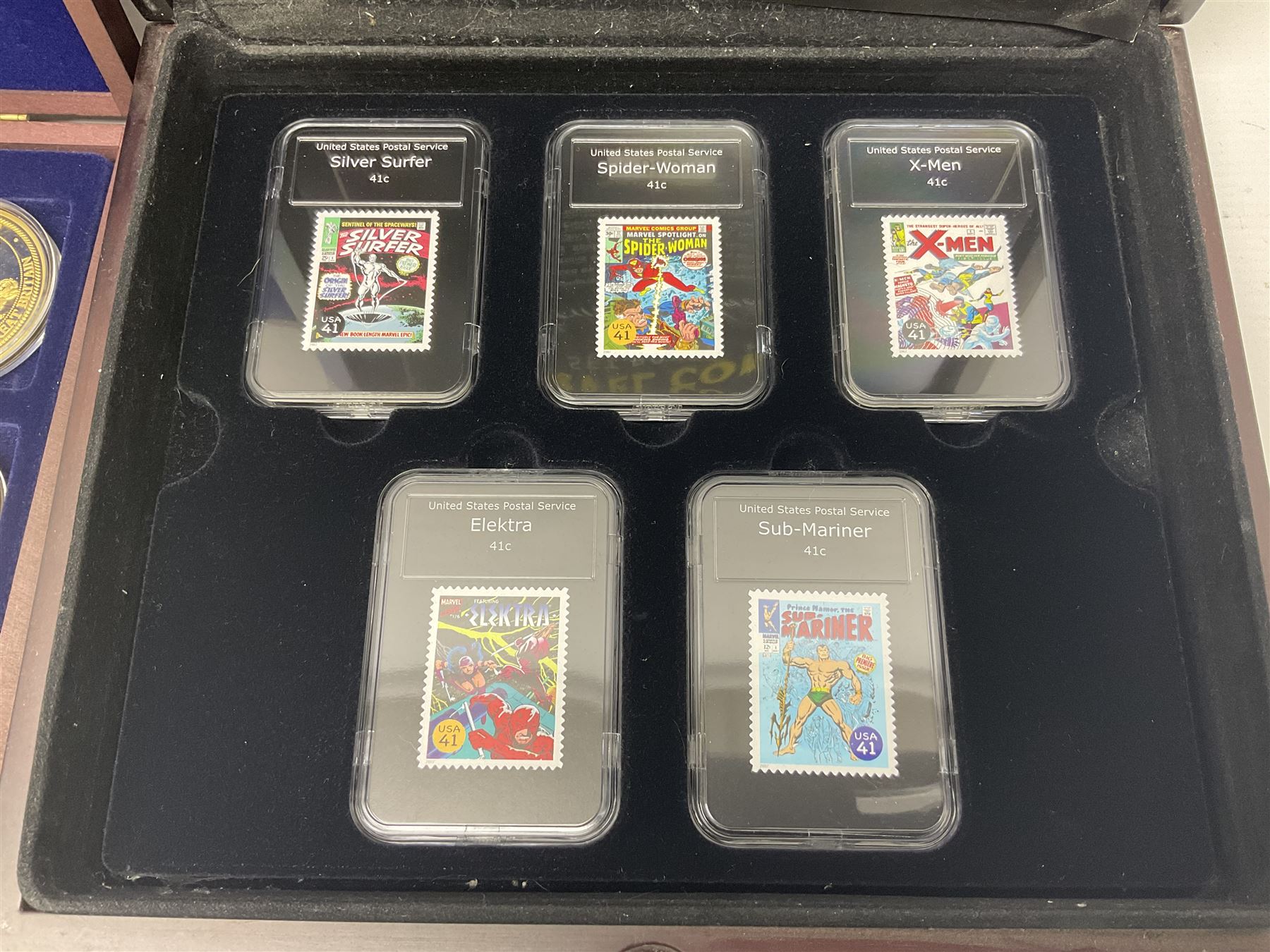 'The Marvel Comics stamp set boxed edition' and 'Rule Britannia' coin collection - Image 5 of 7