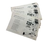 Collection of thirty reproduction propaganda leaflets 'Hitlers Hymn of Hate and Britain's Reply'