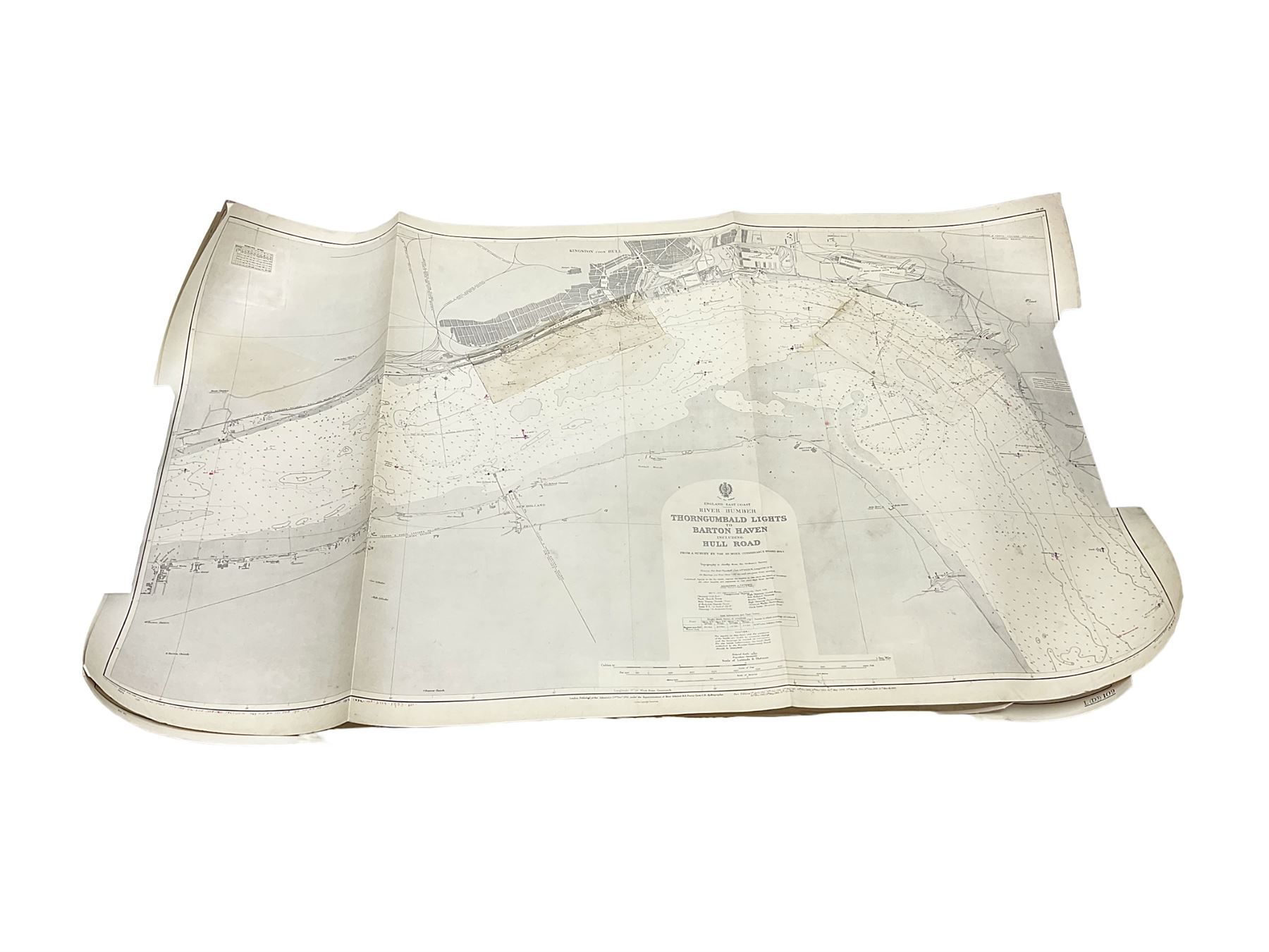 Four shipping charts depicting the River Humber