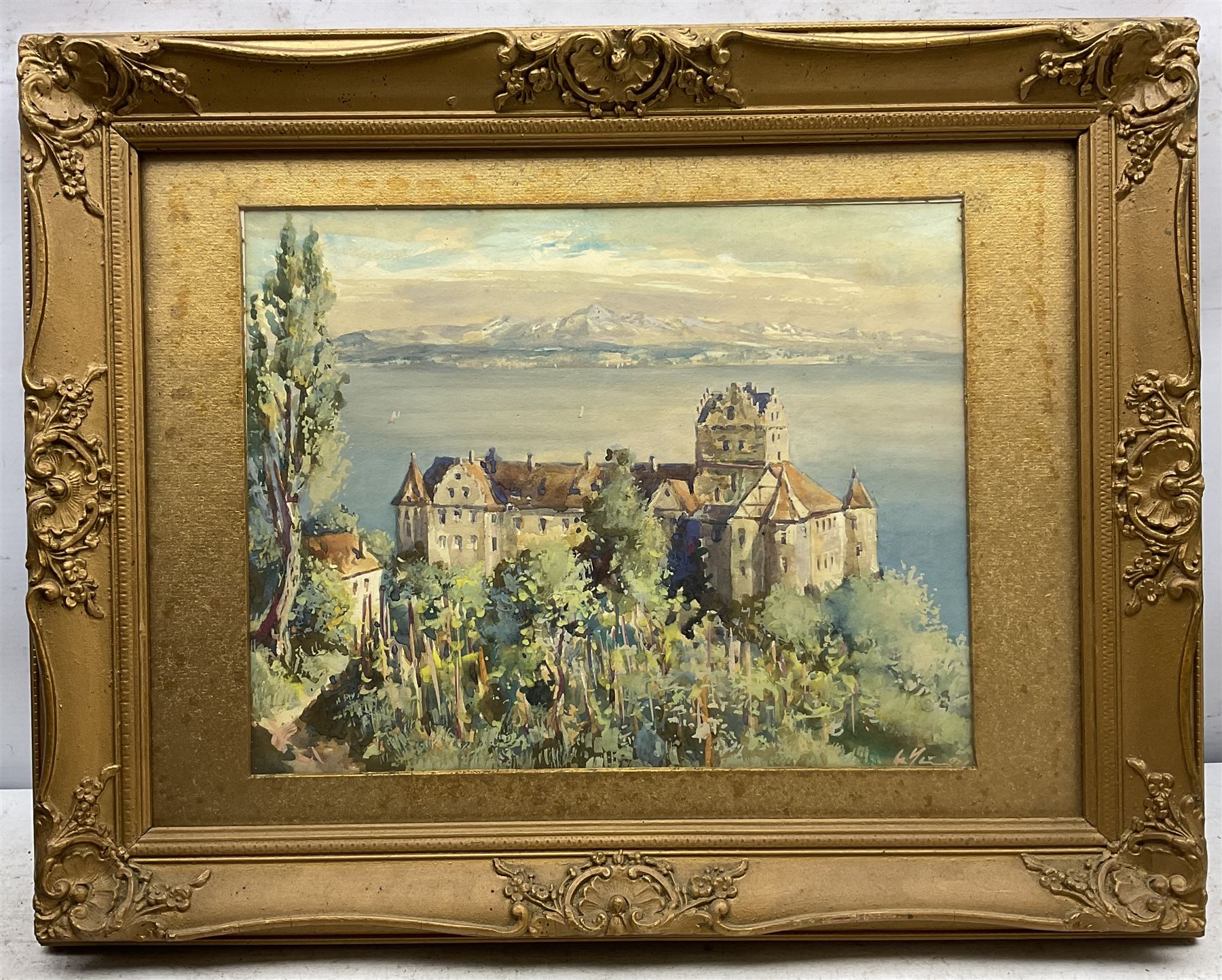 Continental School (Early 20th Century): Meersburg Castle - Germany - Image 2 of 4