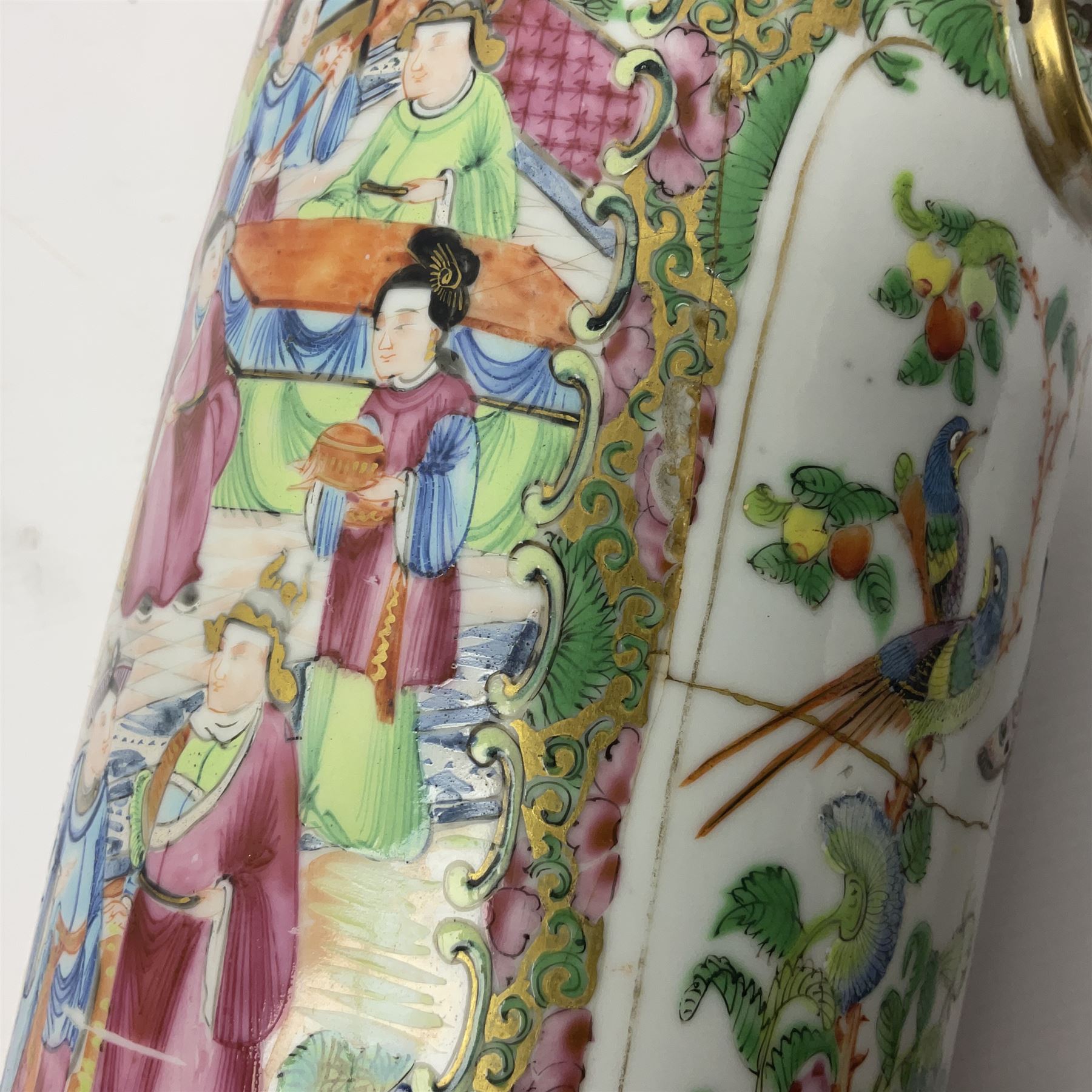 19th century Chinese Canton famille rose vase - Image 15 of 23