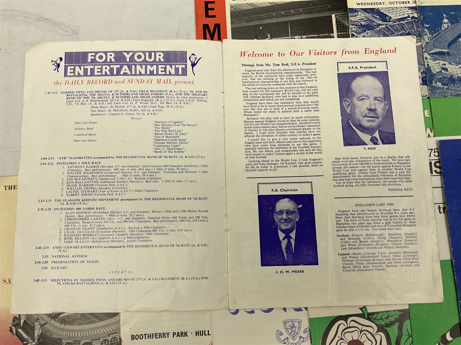 Fourteen football programmes for International matches 1949-66 including England v Ireland Youth Int - Image 3 of 9