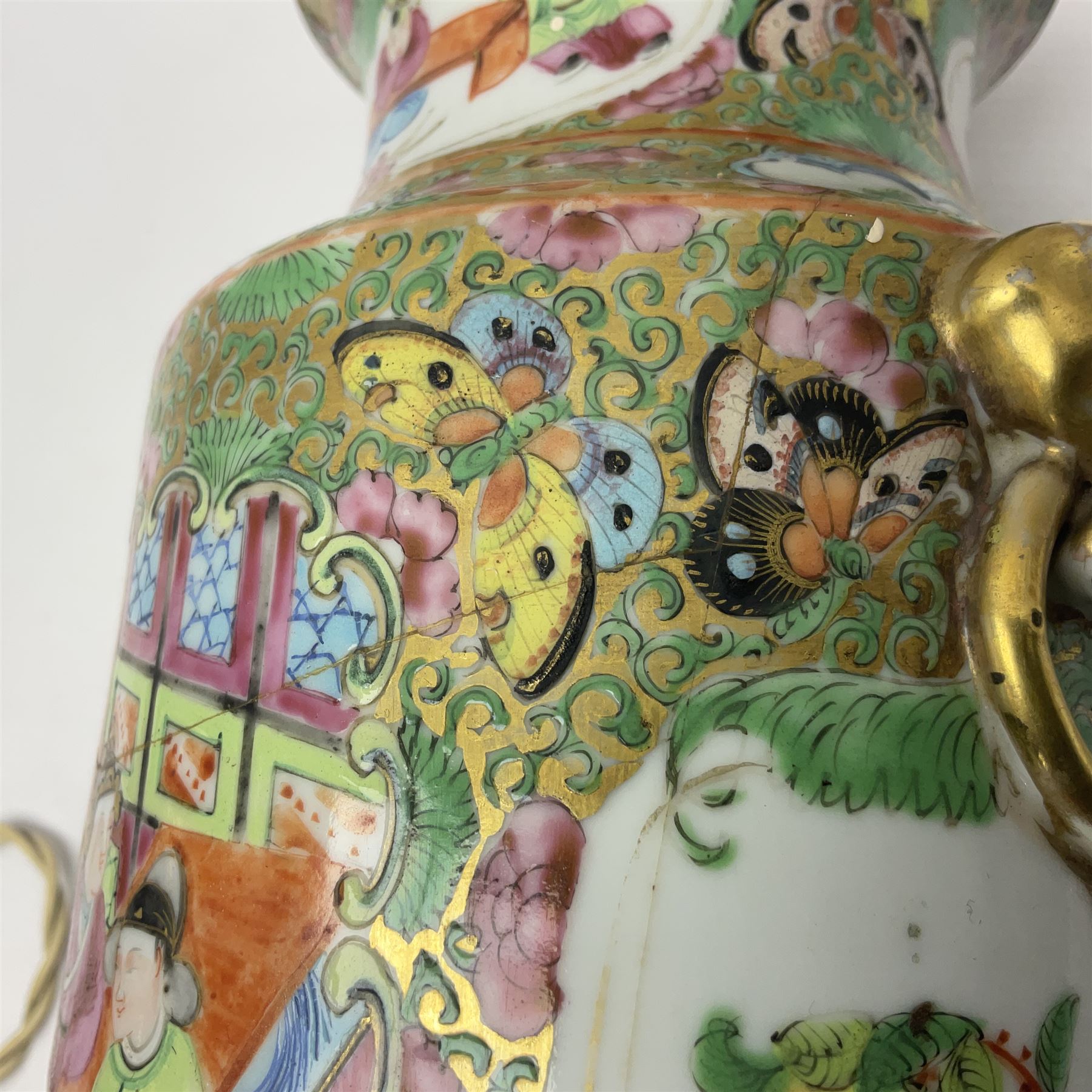 19th century Chinese Canton famille rose vase - Image 11 of 23