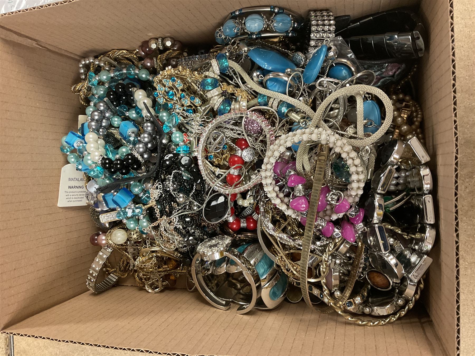 Collection of jewellery including bracelets