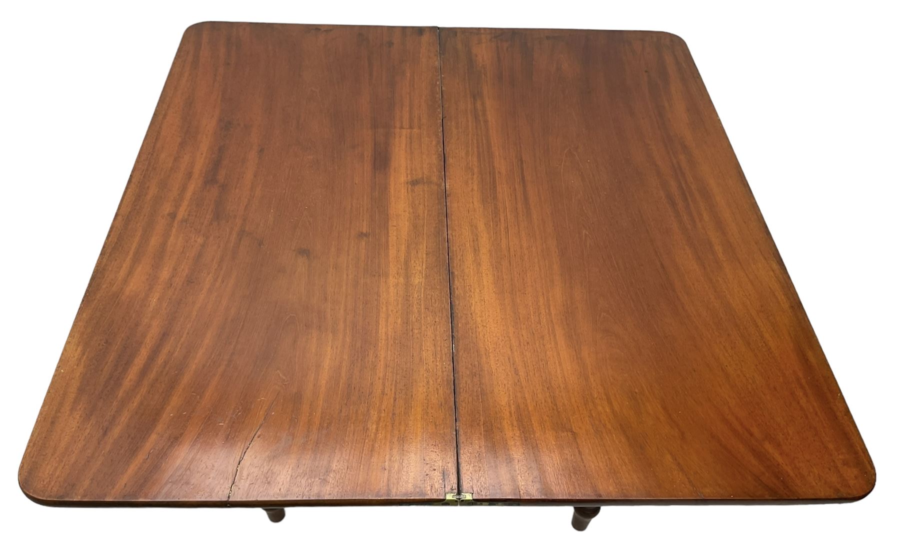 19th century mahogany tea table - Image 6 of 6