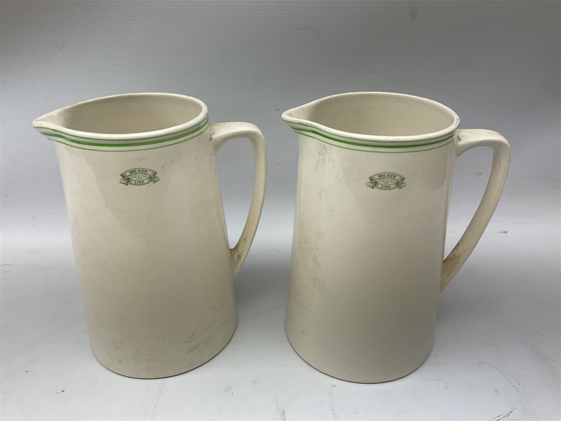Wilson Line of Hull - five graduated ceramic jugs by Weatherby - Image 11 of 13
